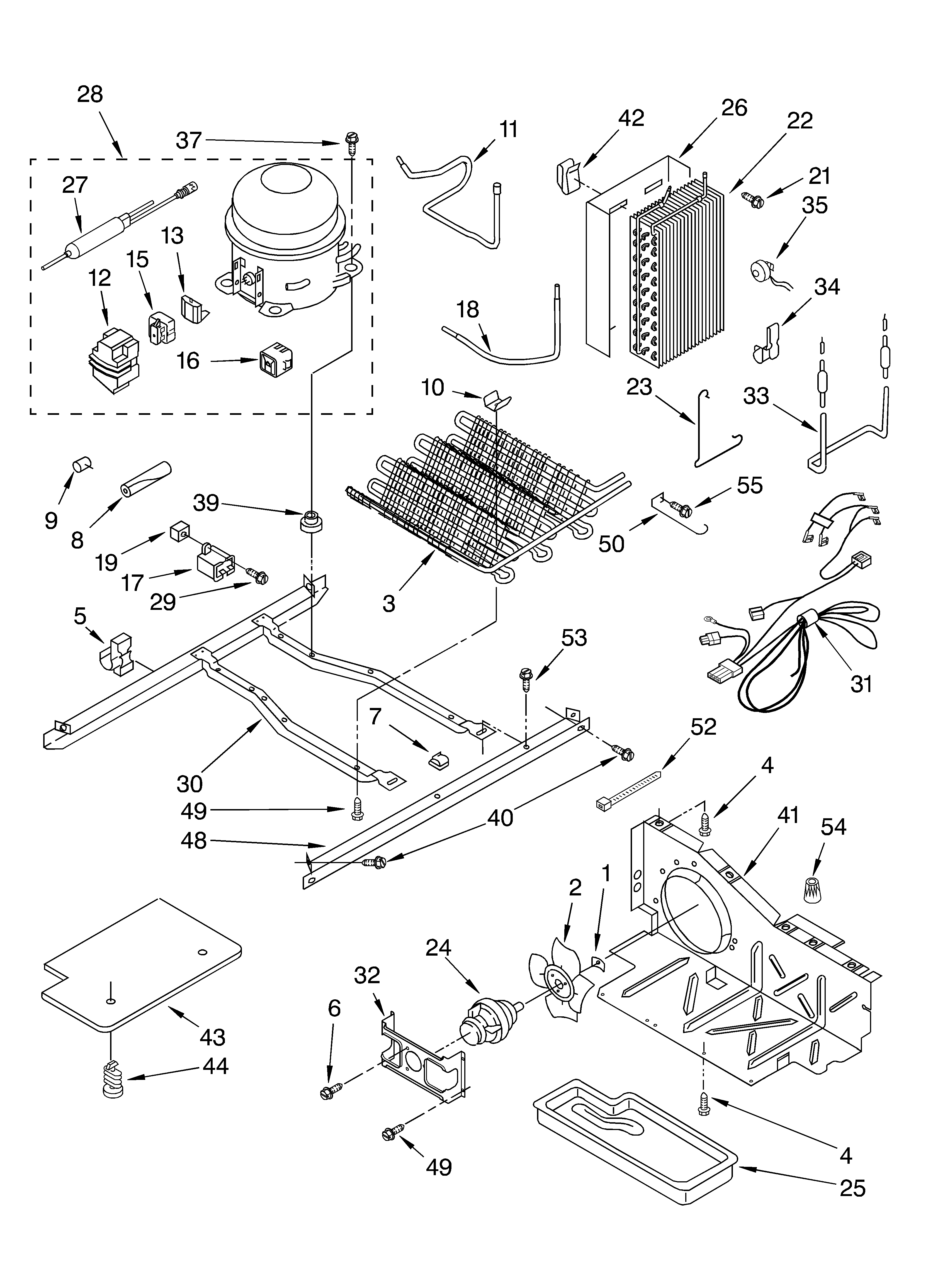 KitchenAid 4KSRS27CHT01 unit diagram