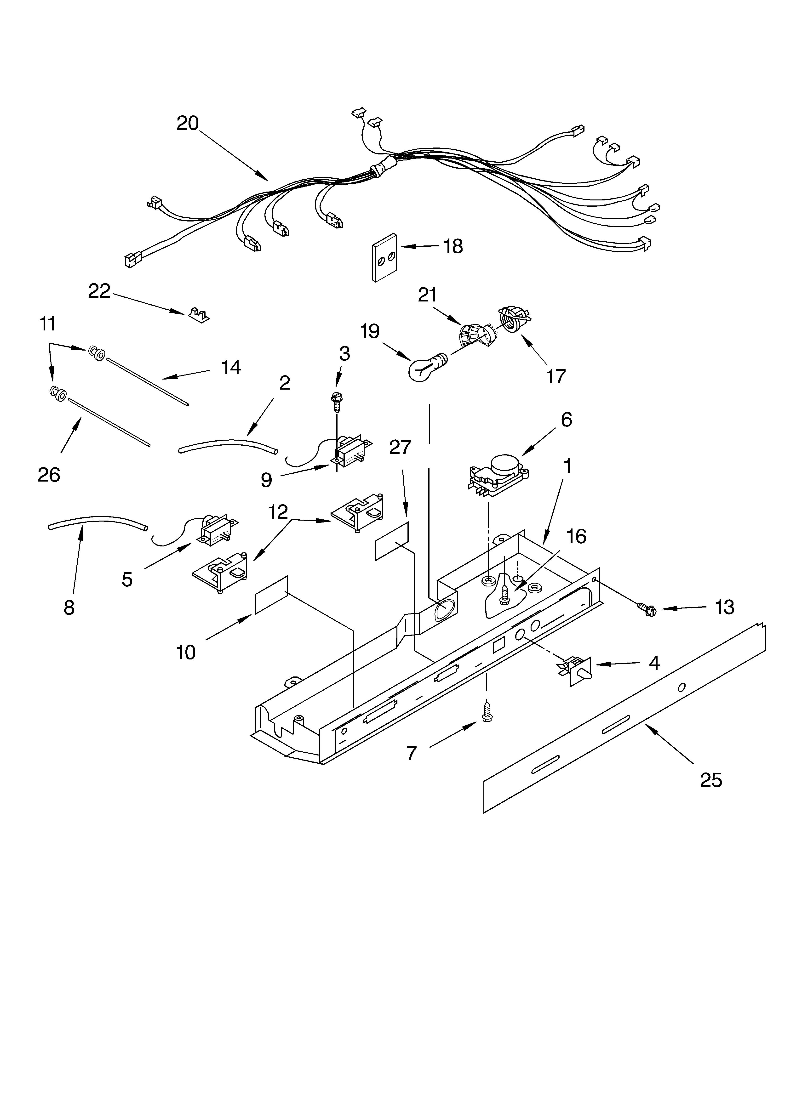 KitchenAid 4KSRS27CHT01 control/optional diagram