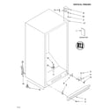 Whirlpool EV150FXKQ00 cabinet/literature diagram
