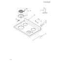 Whirlpool RF362BXKV0 cooktop/literature diagram