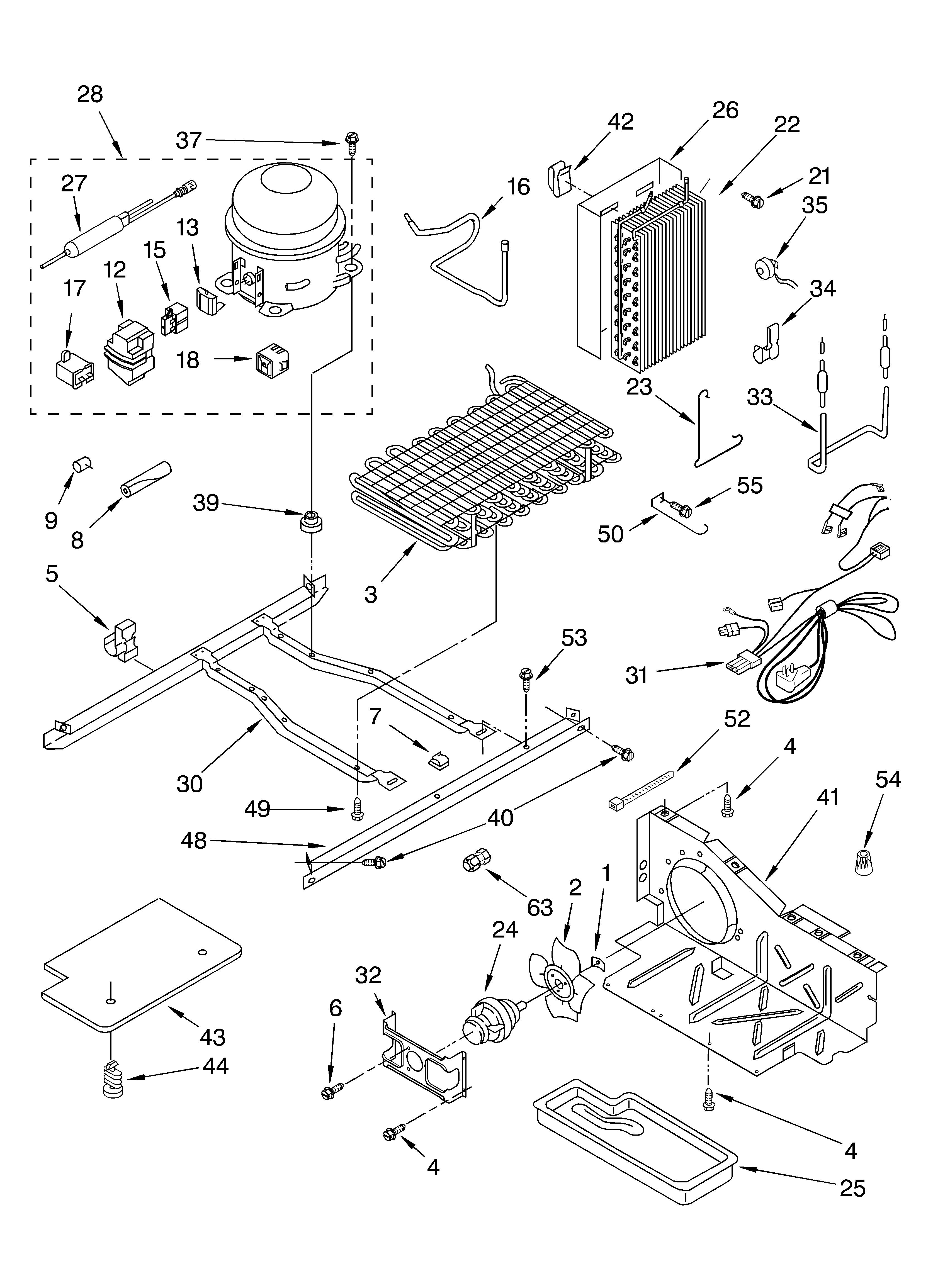 Whirlpool ED22PEXHW00 unit diagram