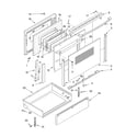 KitchenAid KERC601HWH6 door and drawer diagram