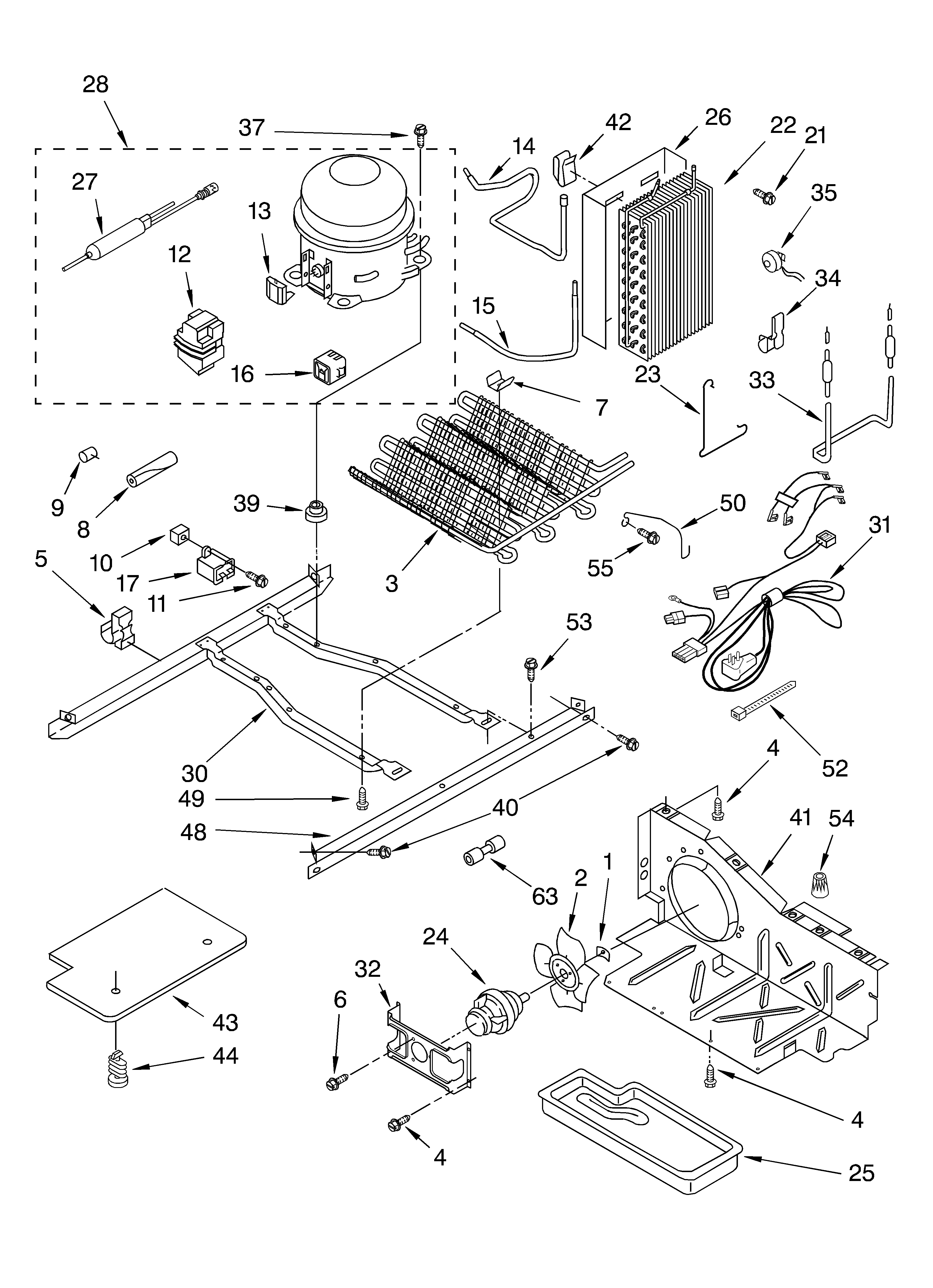 Crosley CS25AFXKT00 unit diagram