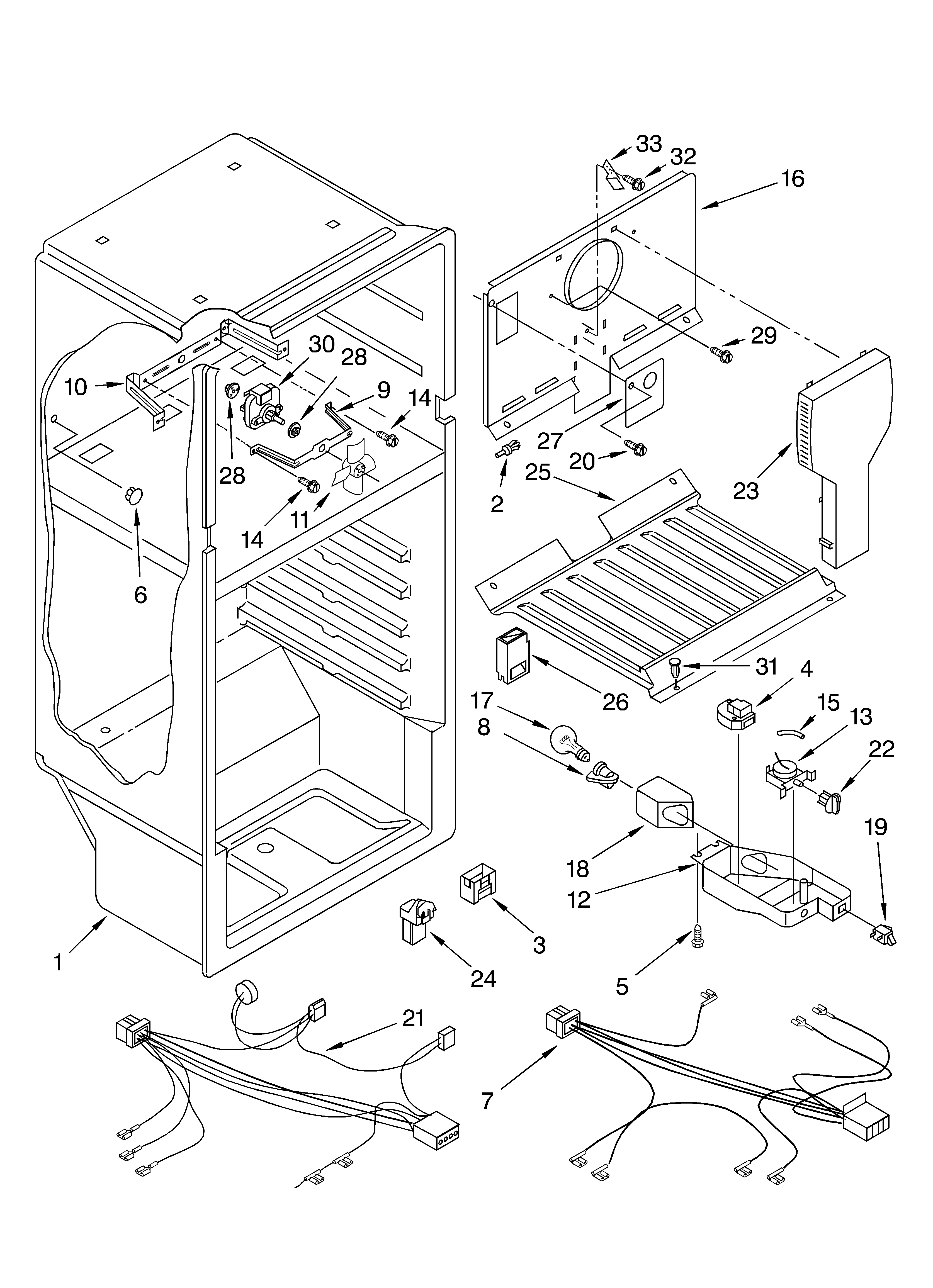 Roper RT16ZKXKQ00 liner diagram