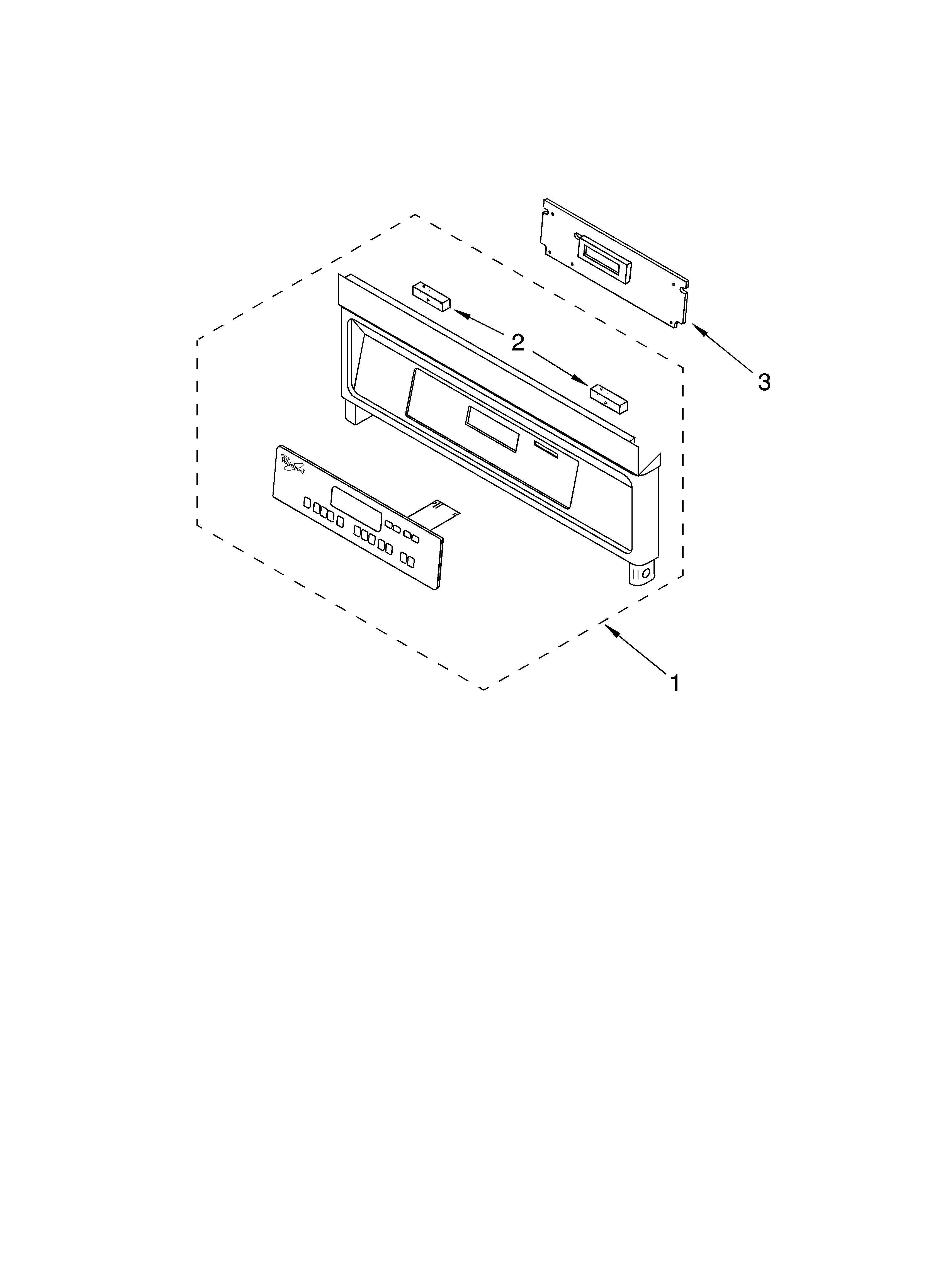 Whirlpool RS696PXGQ8 control panel diagram