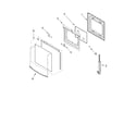 Whirlpool RS610PXGV8 oven door diagram
