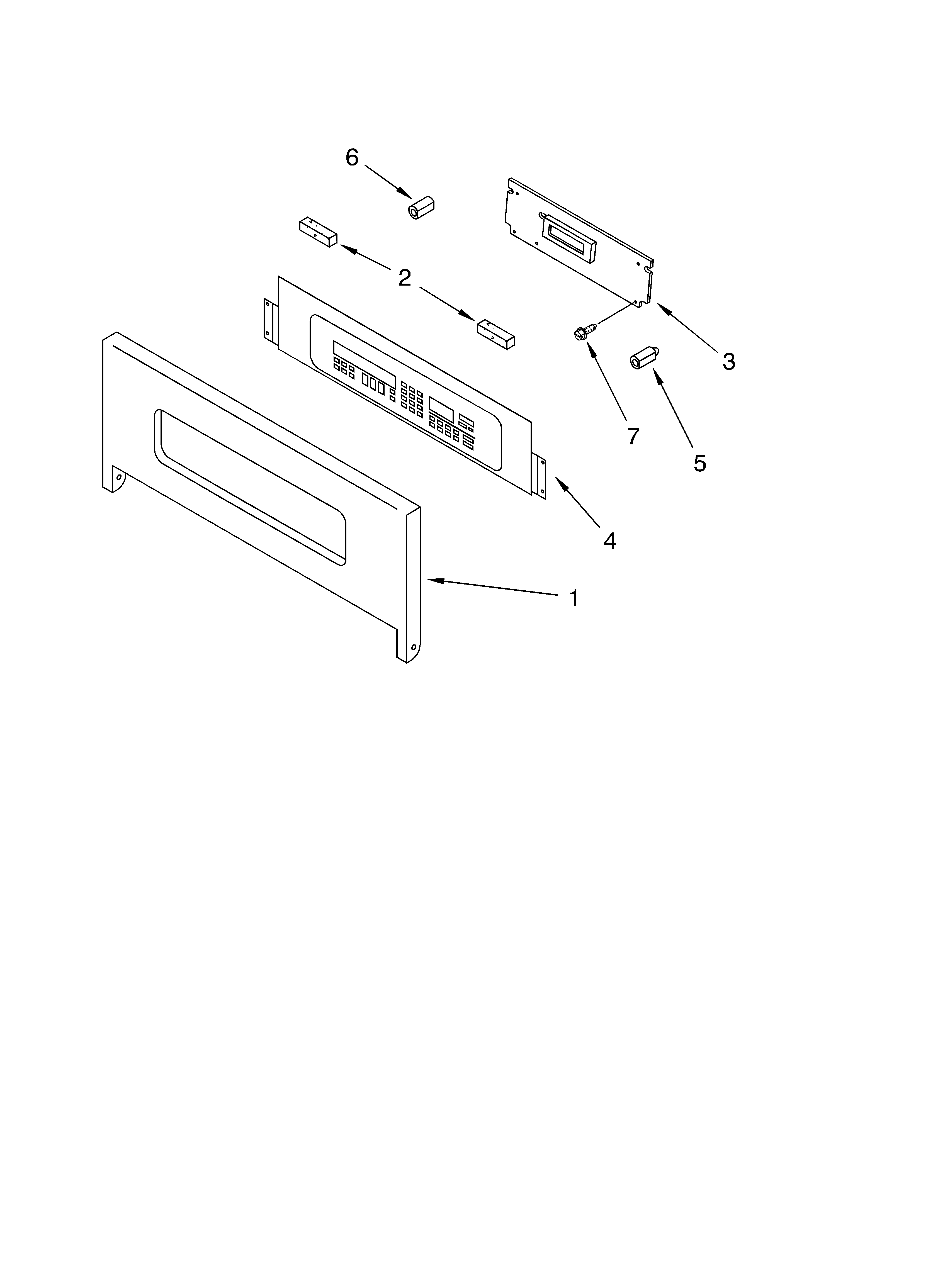 KitchenAid KEBC101KBL0 control panel diagram
