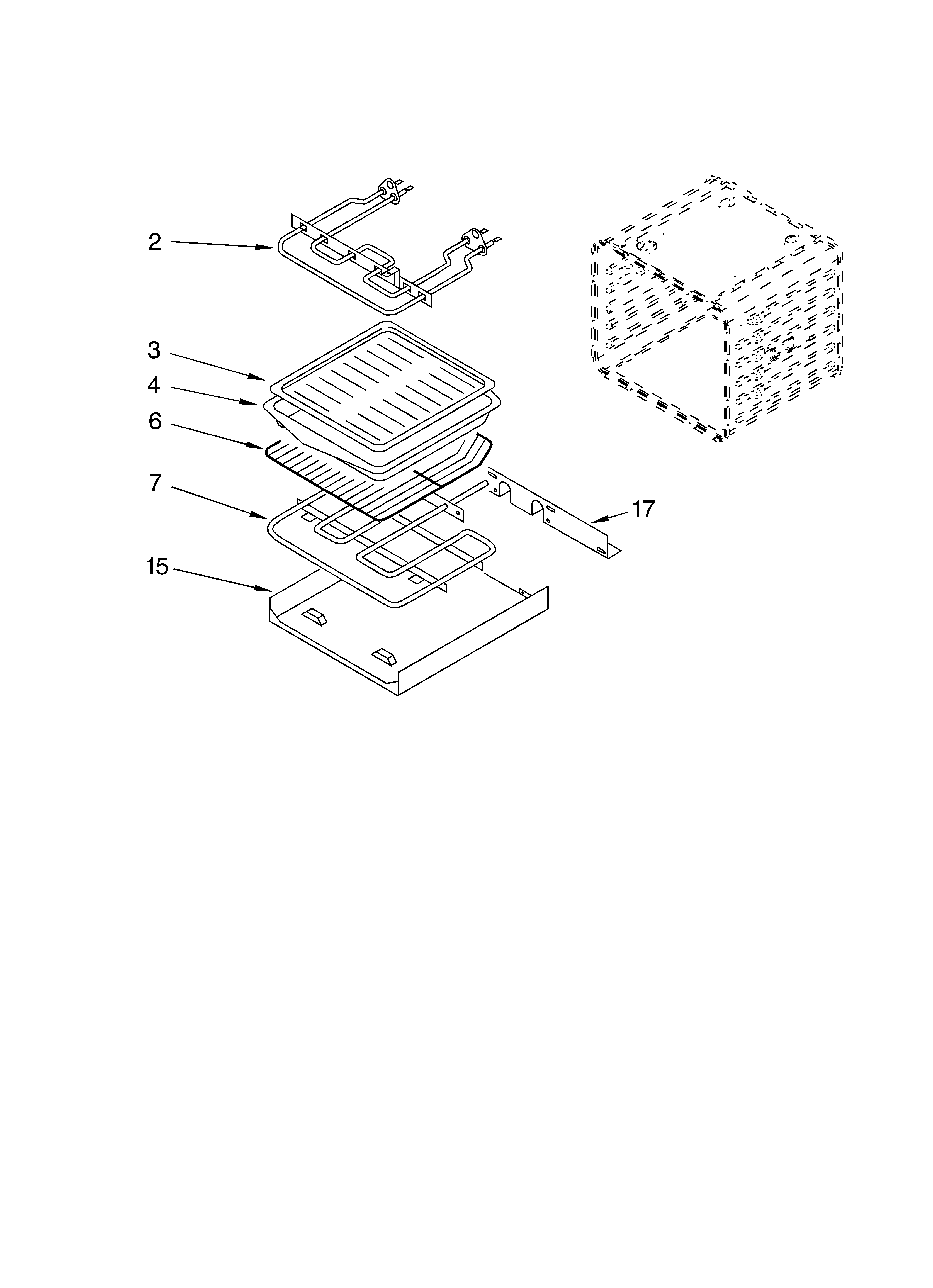 KitchenAid KEBC101KBL0 internal oven diagram