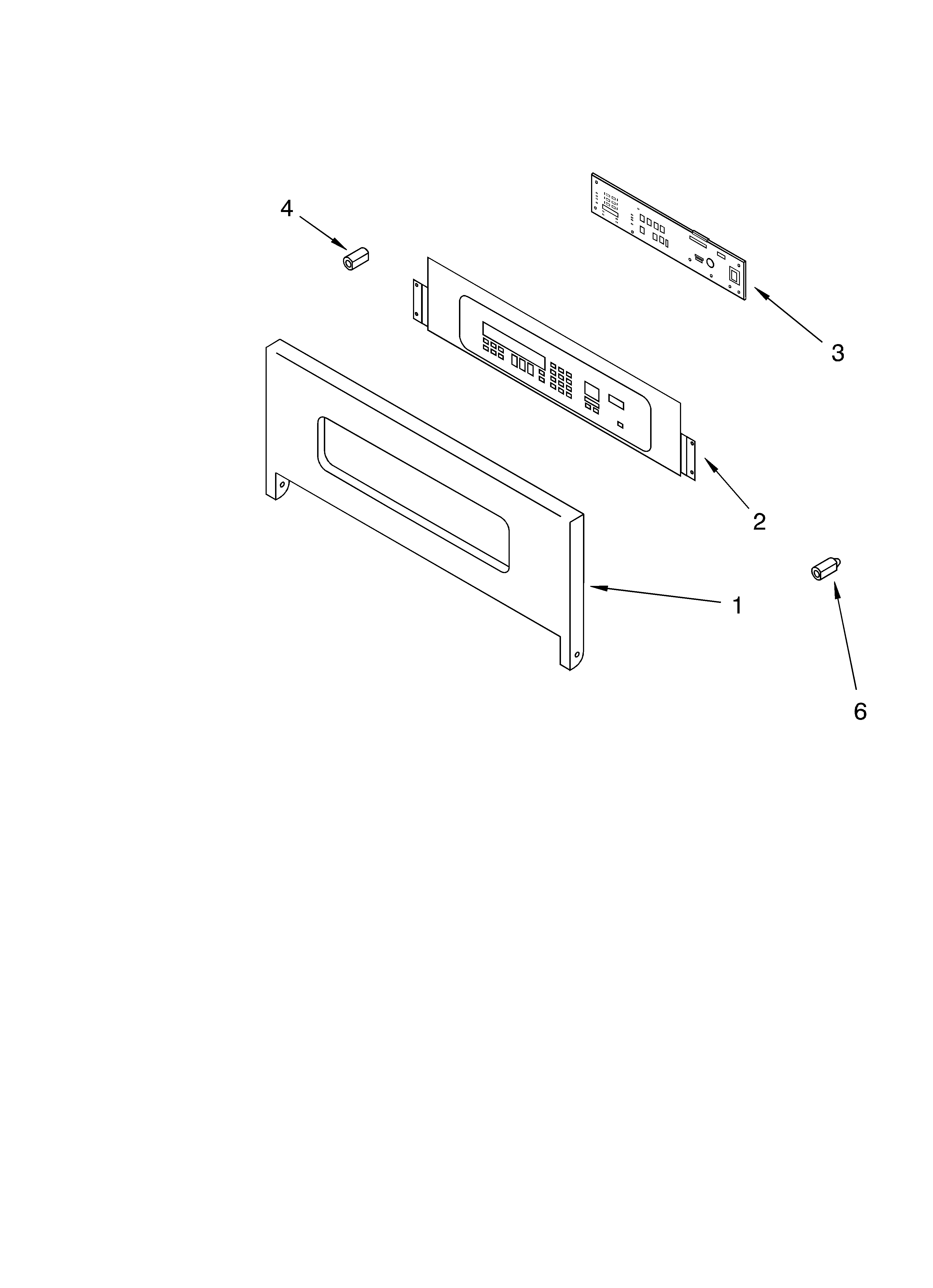 KitchenAid KEBC171KWH0 control panel diagram