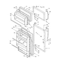 Whirlpool ET4WSKYKT00 door diagram