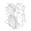 Whirlpool ET6WSMYKQ00 door diagram