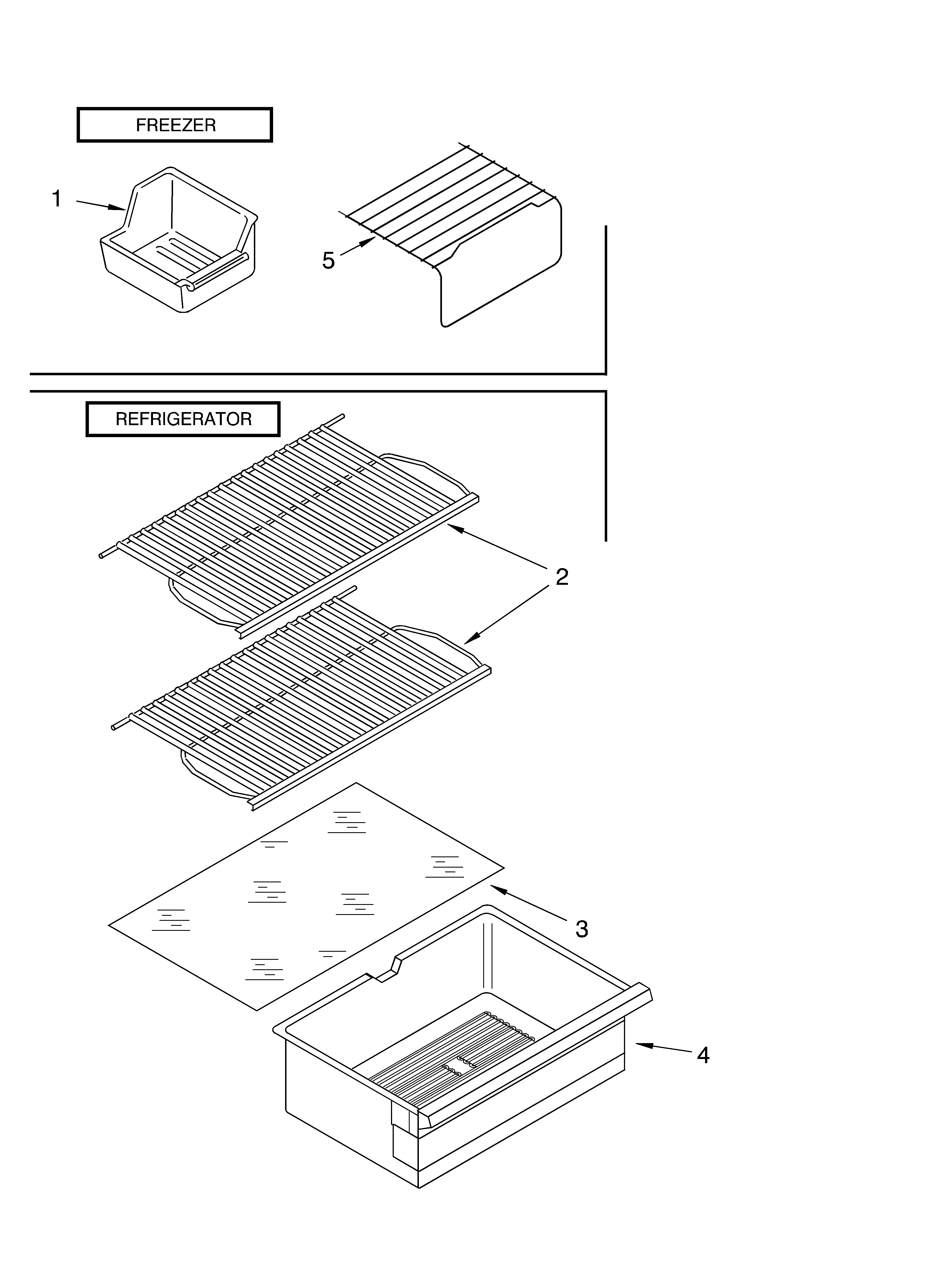 Whirlpool ET4WSMYKZ00 shelf/optional diagram