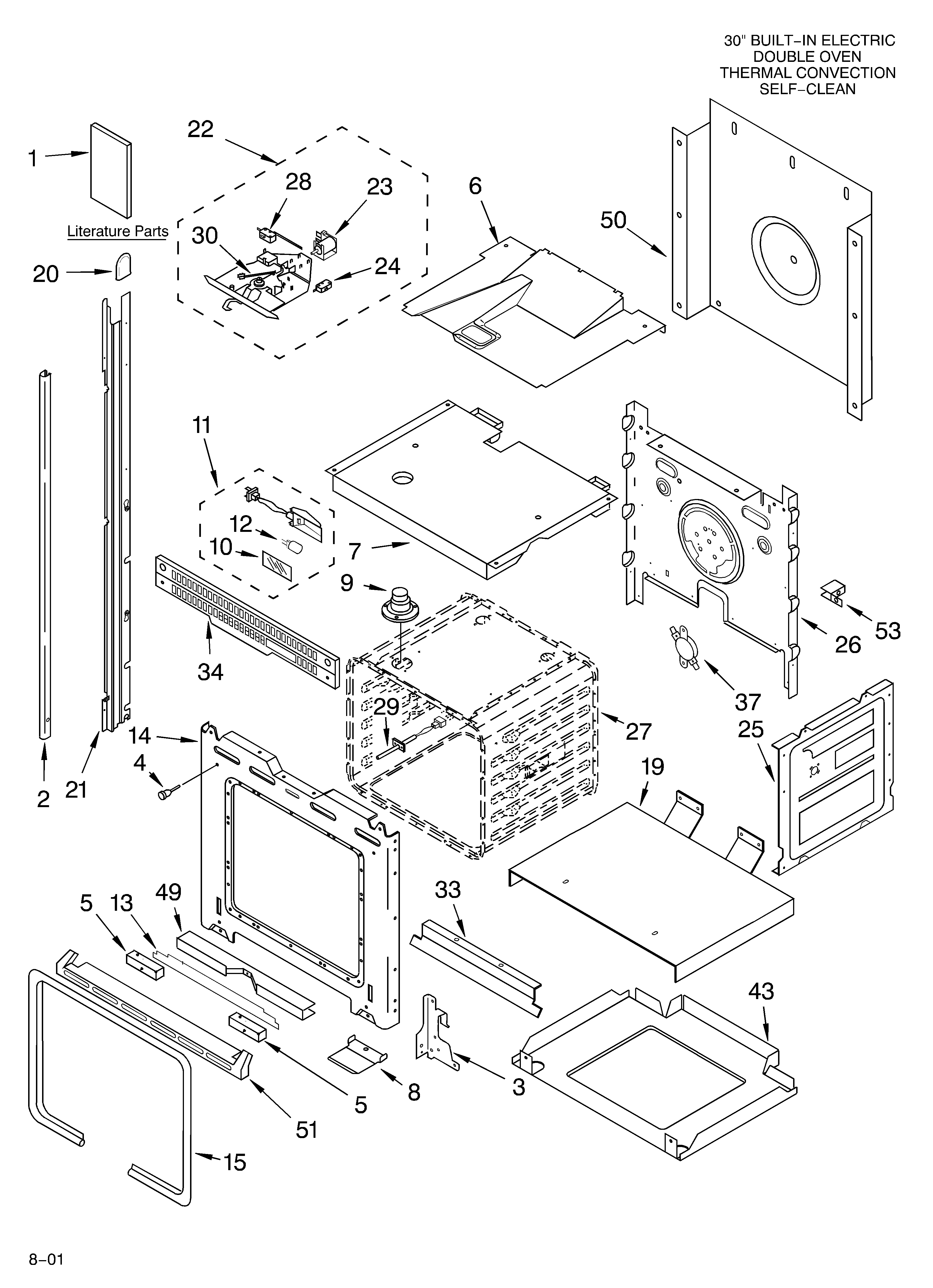 KitchenAid KEBC206KBL0 oven/literature diagram