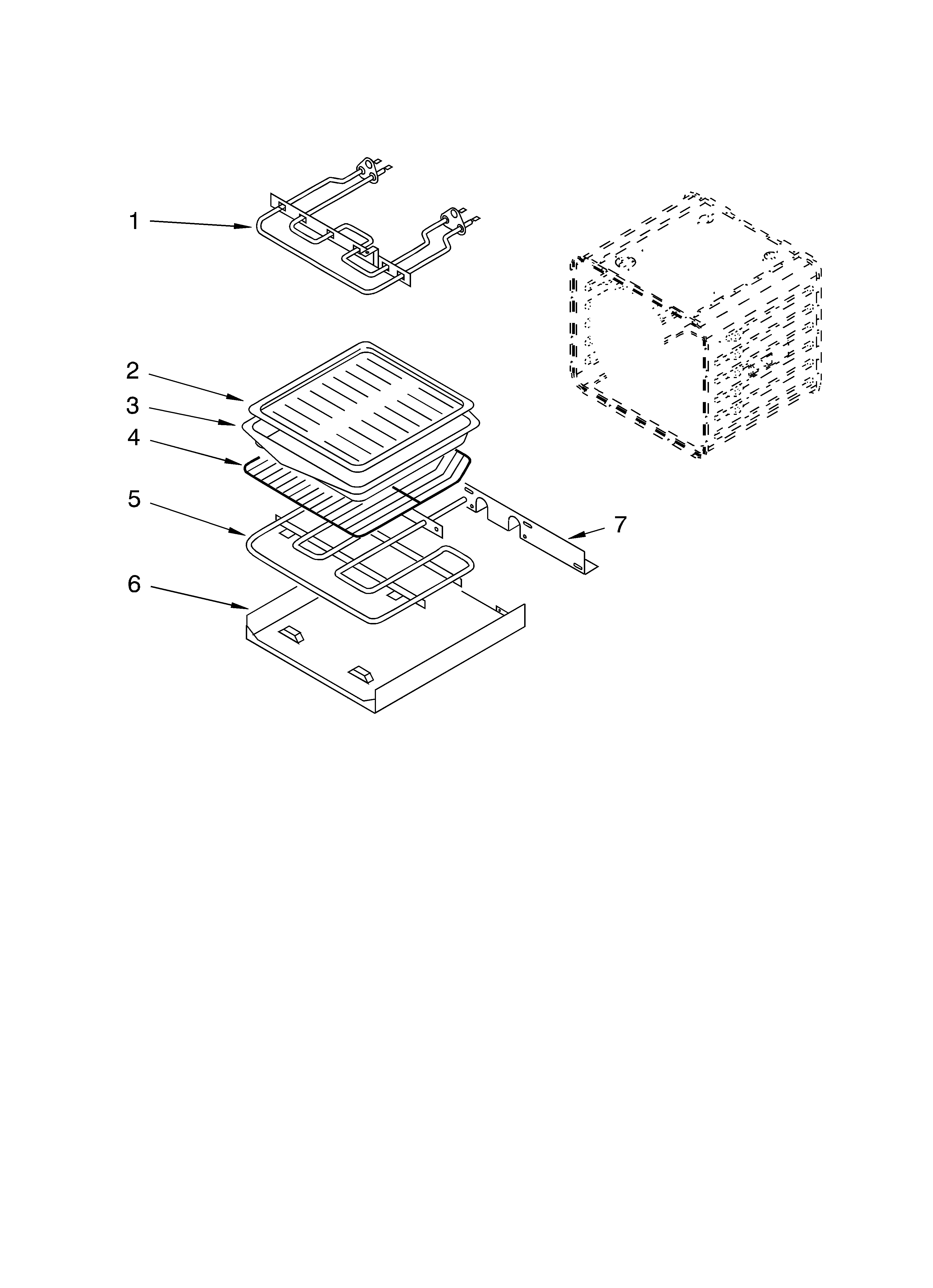 KitchenAid KEBC206KBL0 internal oven diagram