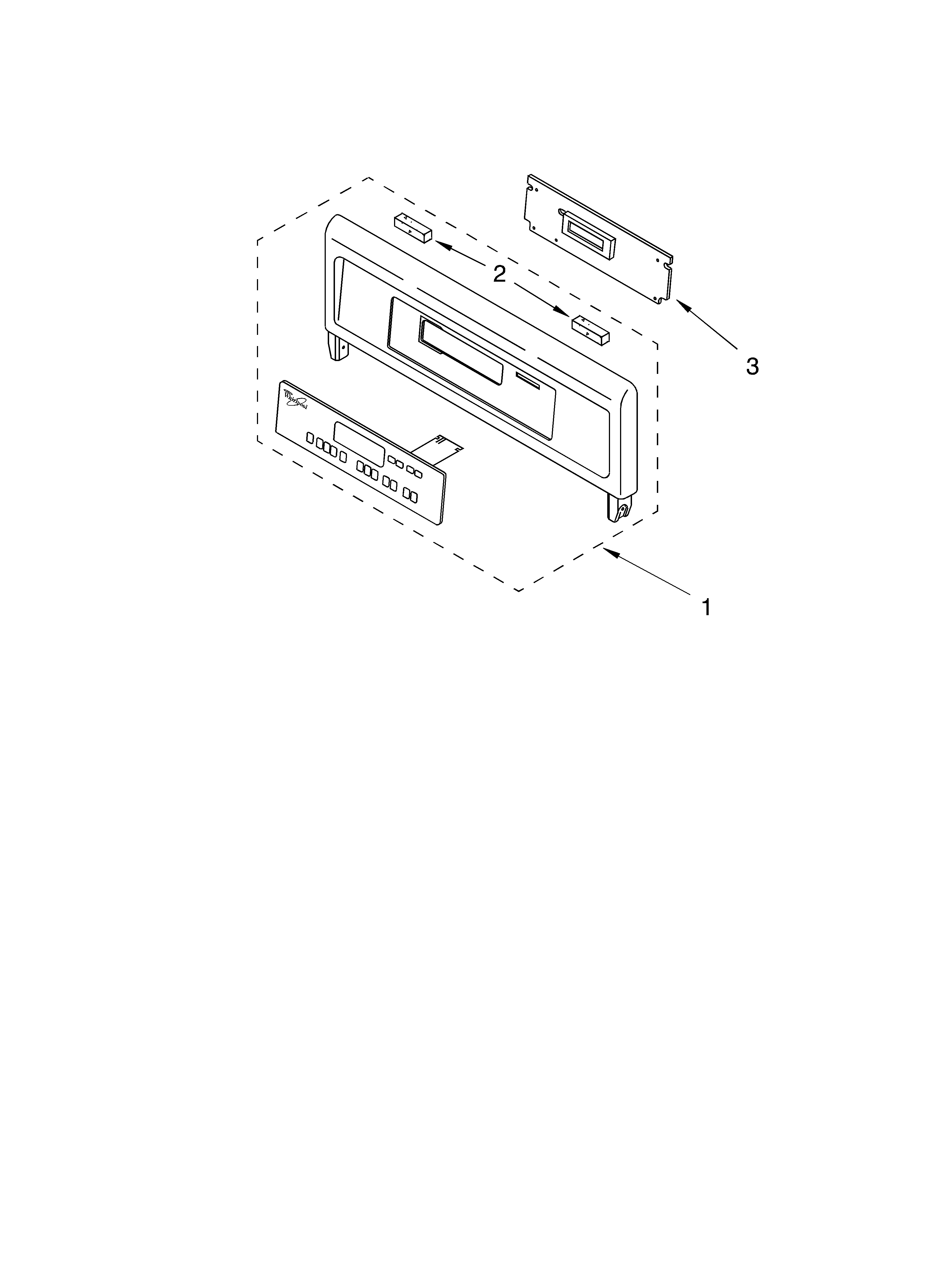 Whirlpool RBD276PDQ12 control panel diagram