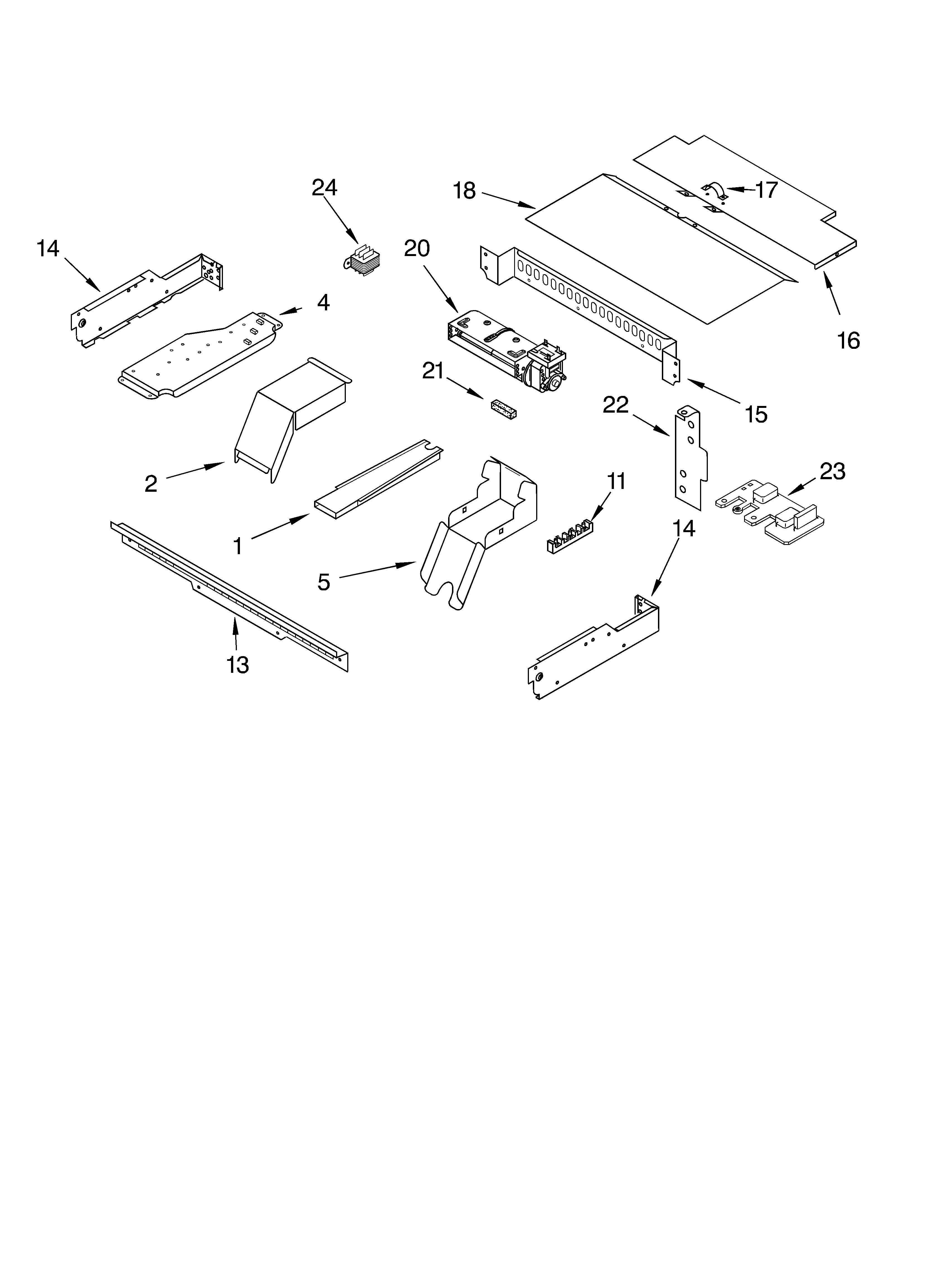 Whirlpool RBD276PDQ12 top venting diagram