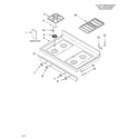 Whirlpool GS460LEKB0 cooktop/literature diagram