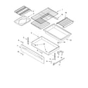 Whirlpool SF389LEKQ0 drawer & broiler diagram