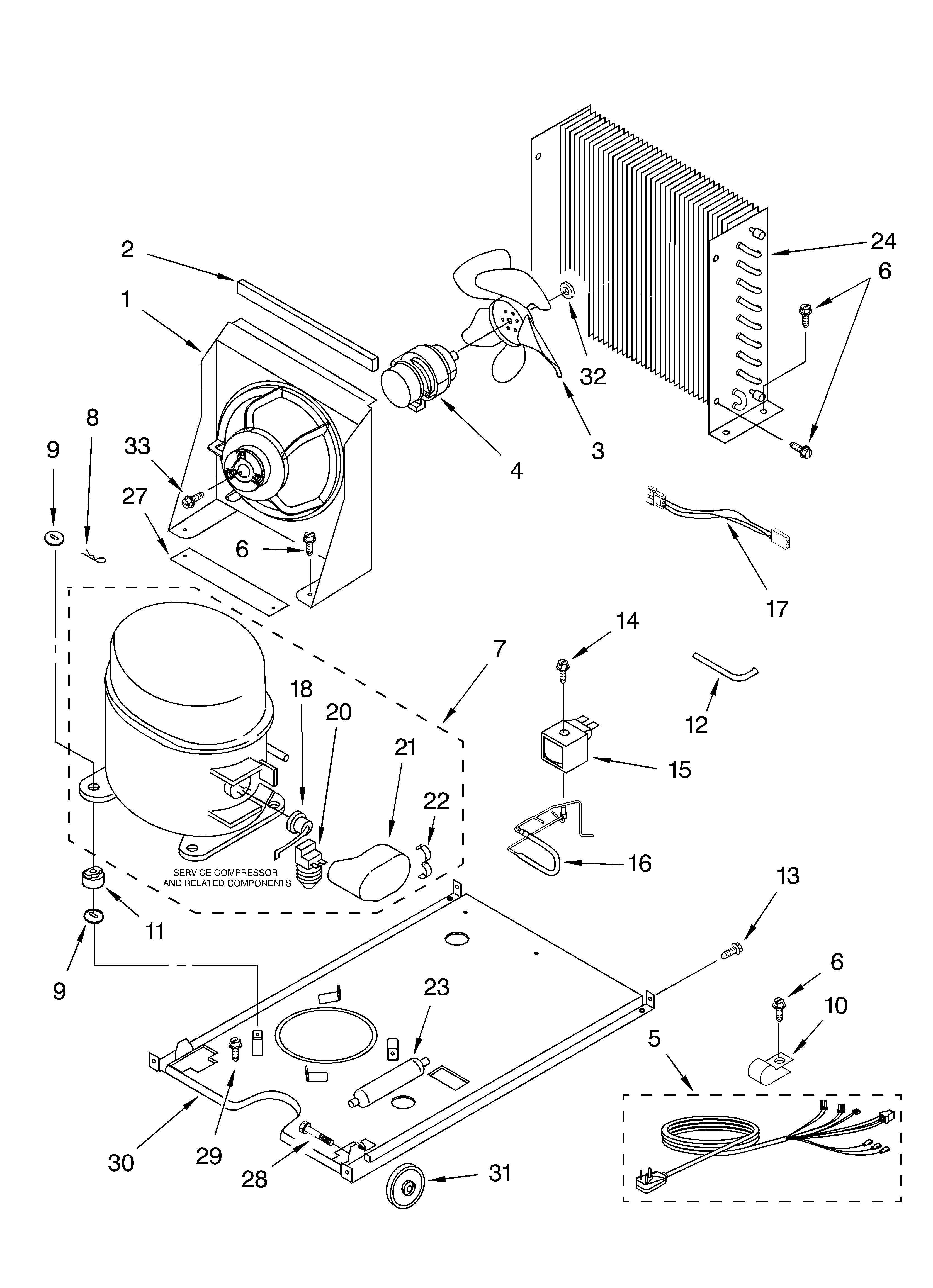 KitchenAid KUIS185JBT0 unit diagram