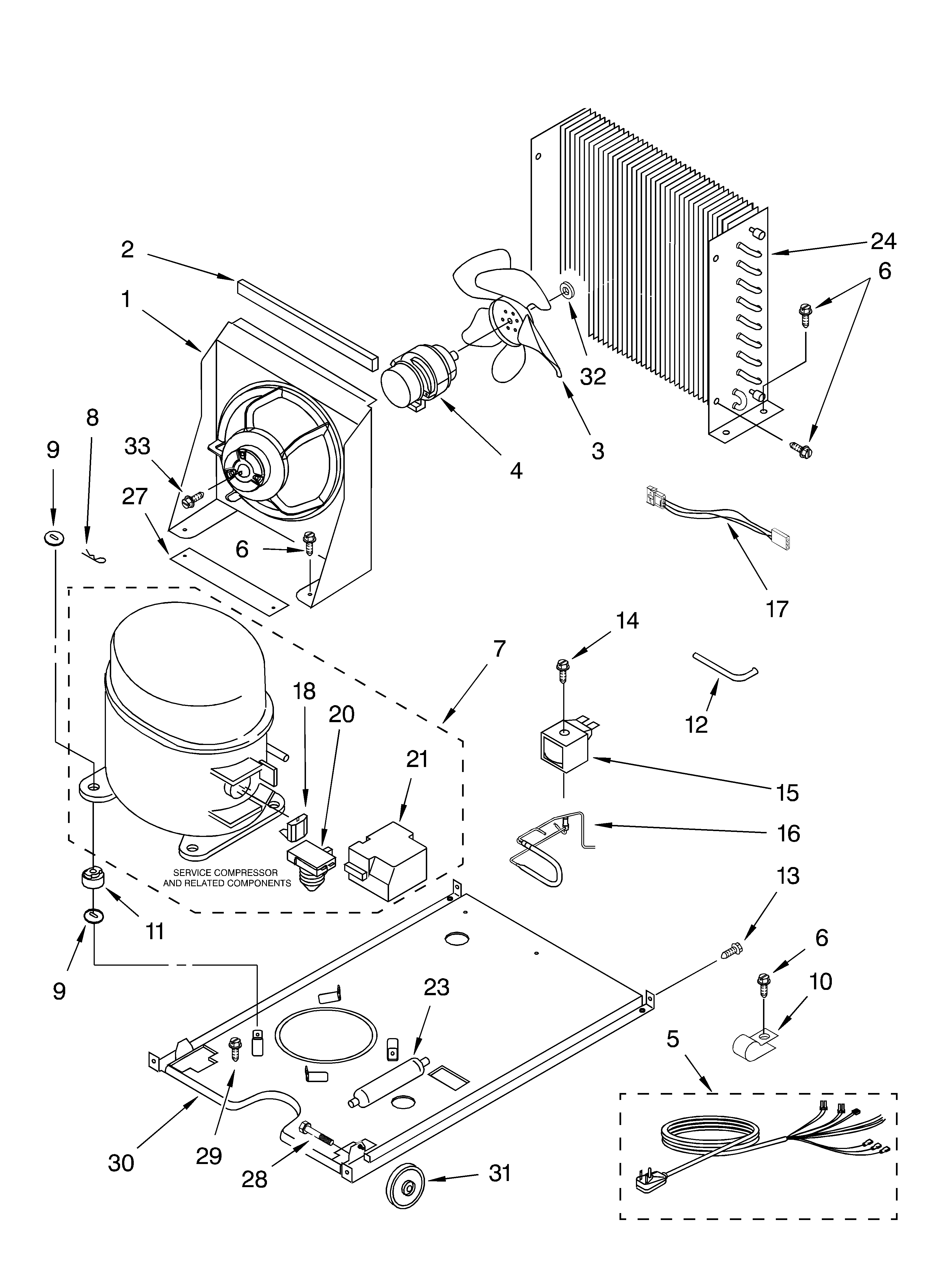 KitchenAid KUIS155HLS3 unit diagram