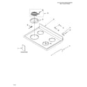 Whirlpool RF389LXKT0 cooktop/literature diagram