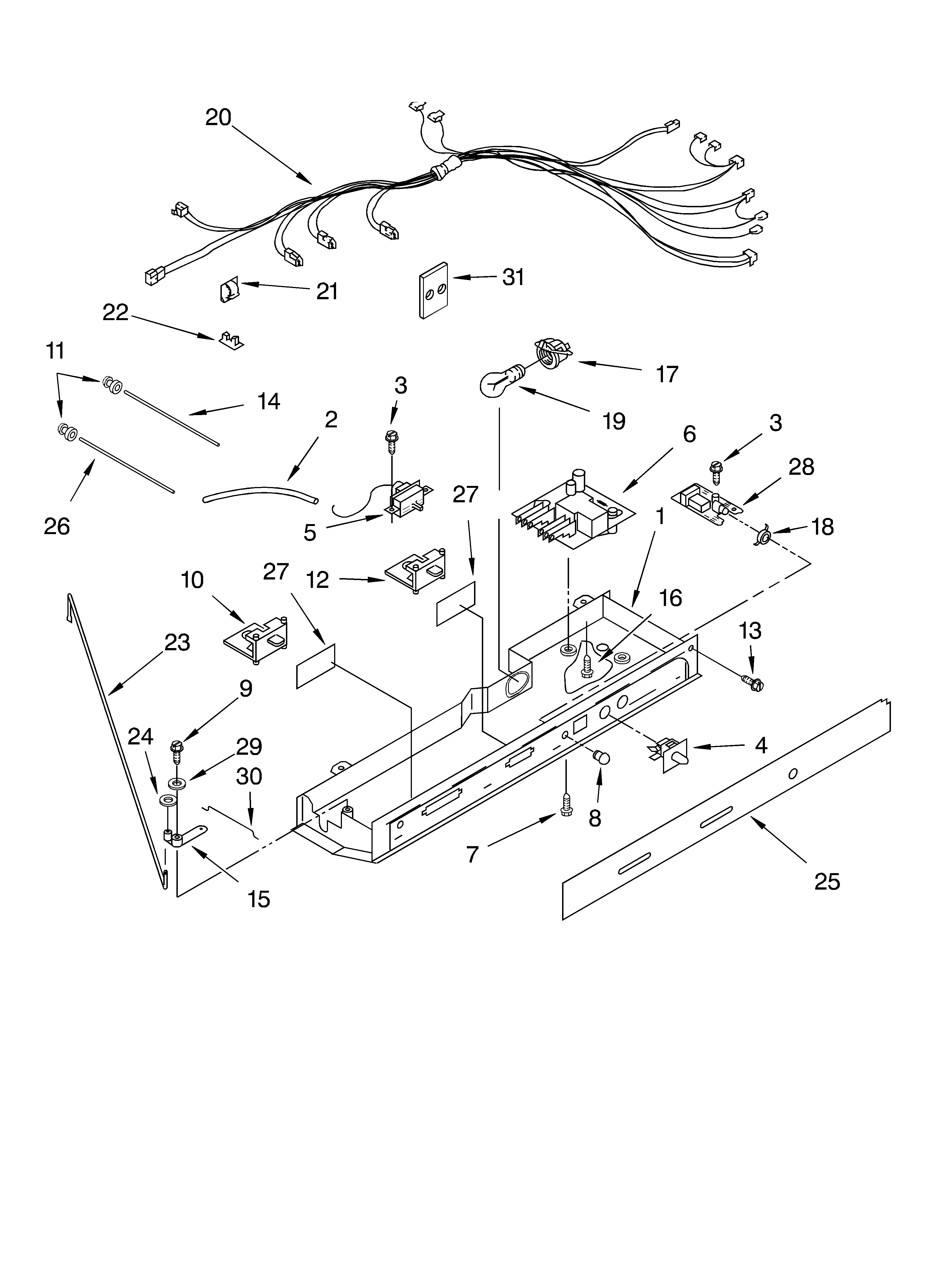 KitchenAid KSRG25FKSS01 control diagram
