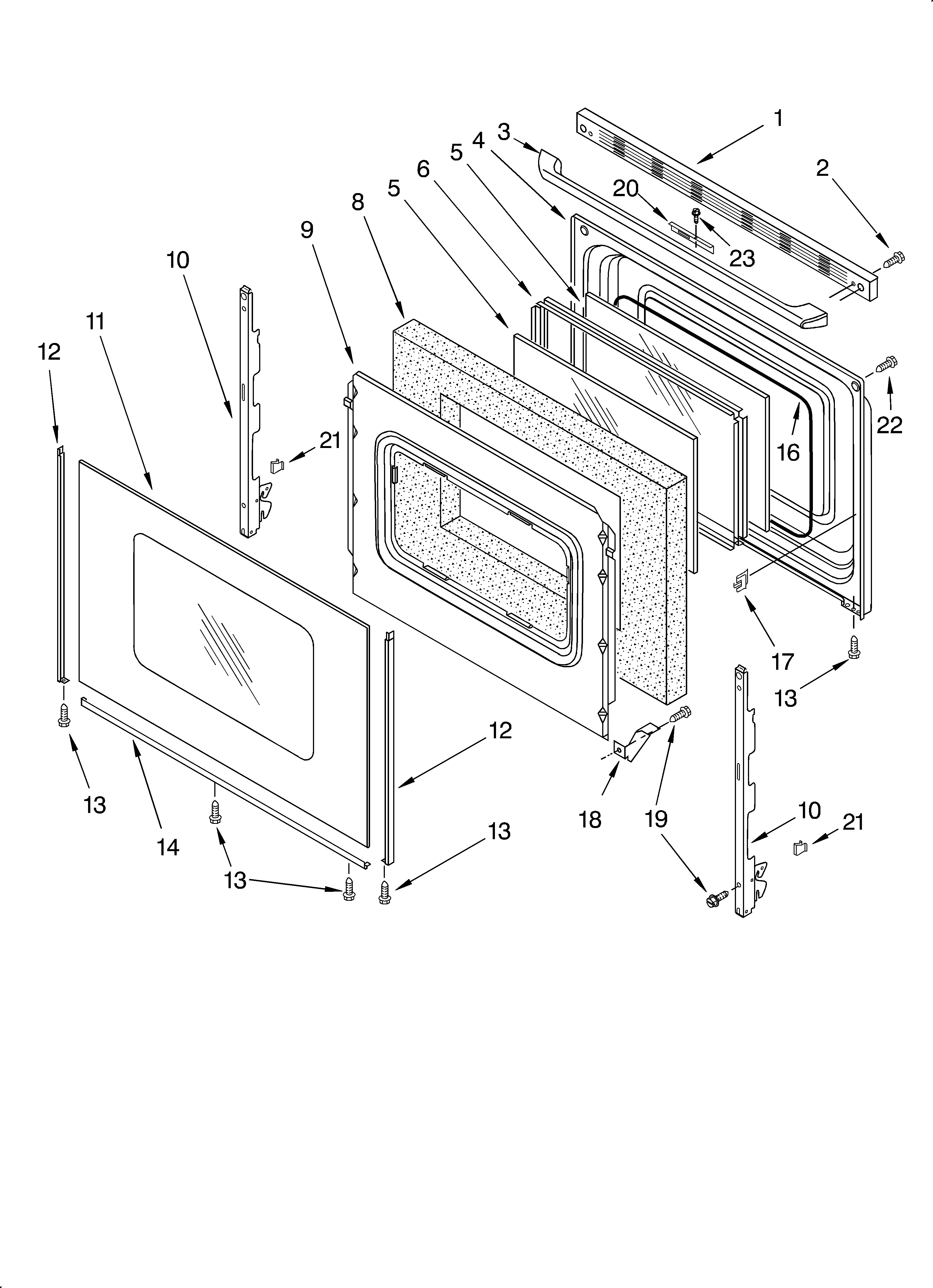 Whirlpool RF199LXHQ1 door diagram
