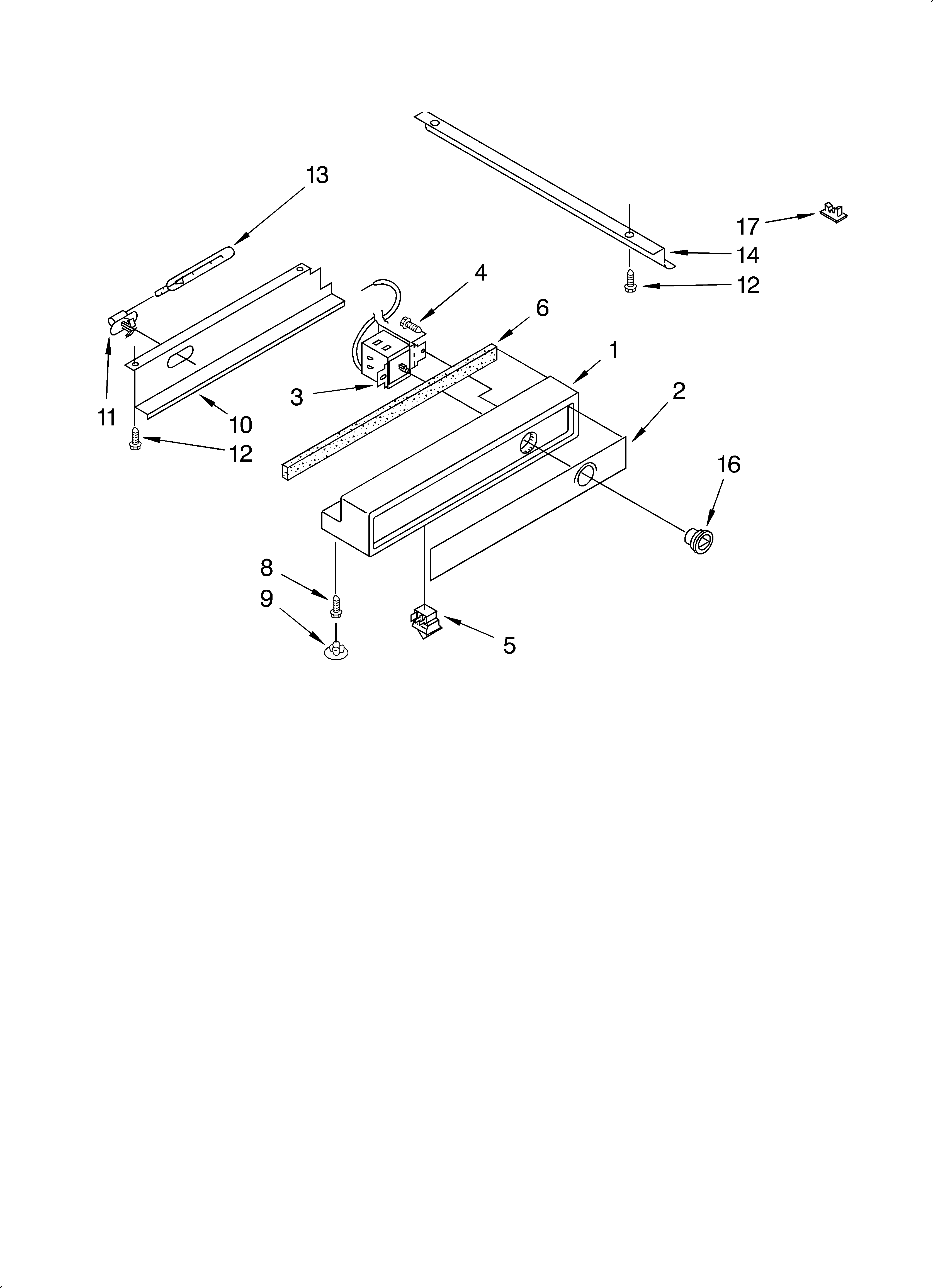 KitchenAid KSSS42QJX00 freezer control panel diagram