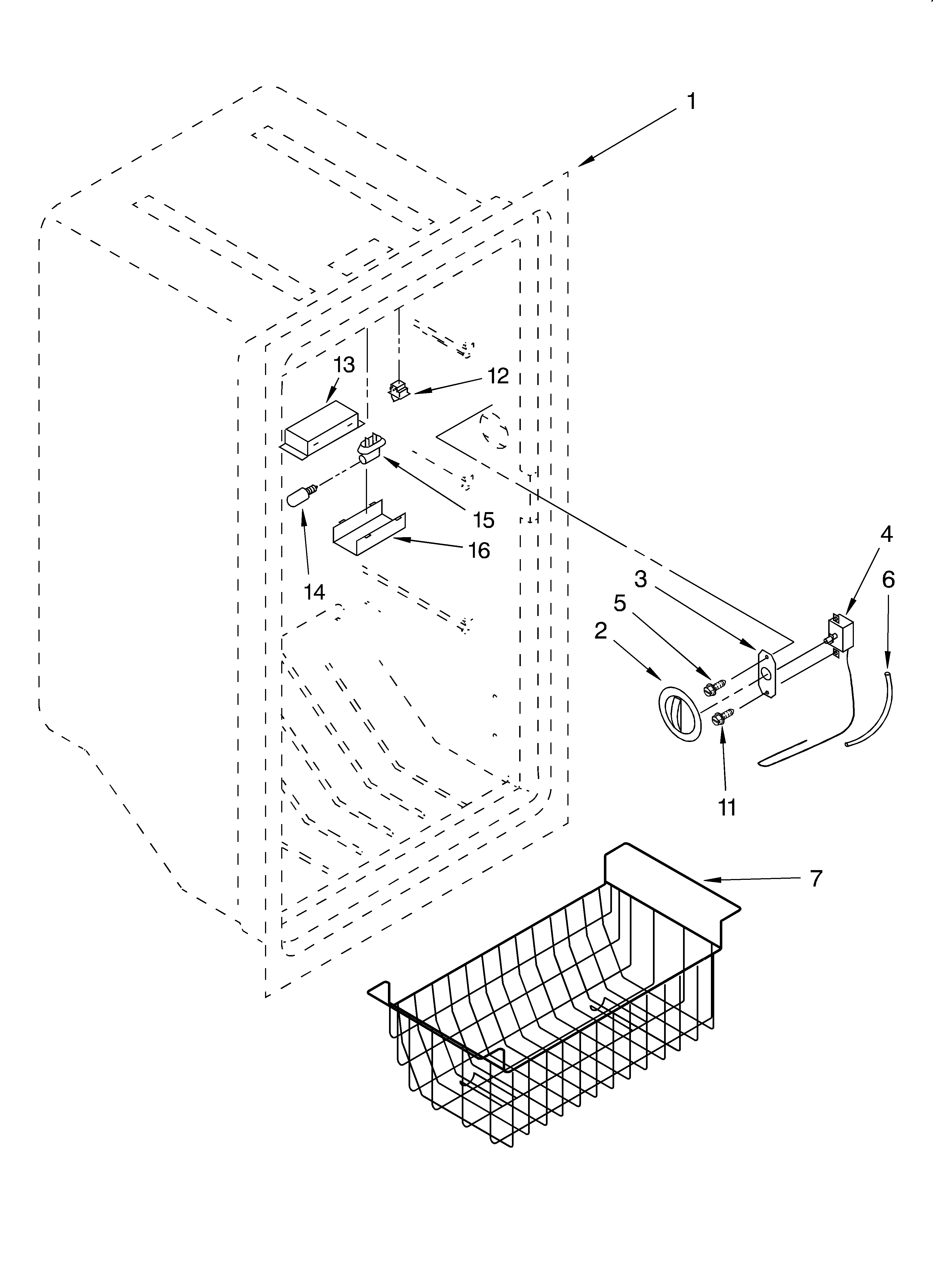 Whirlpool EV200FXJW00 liner/optional diagram