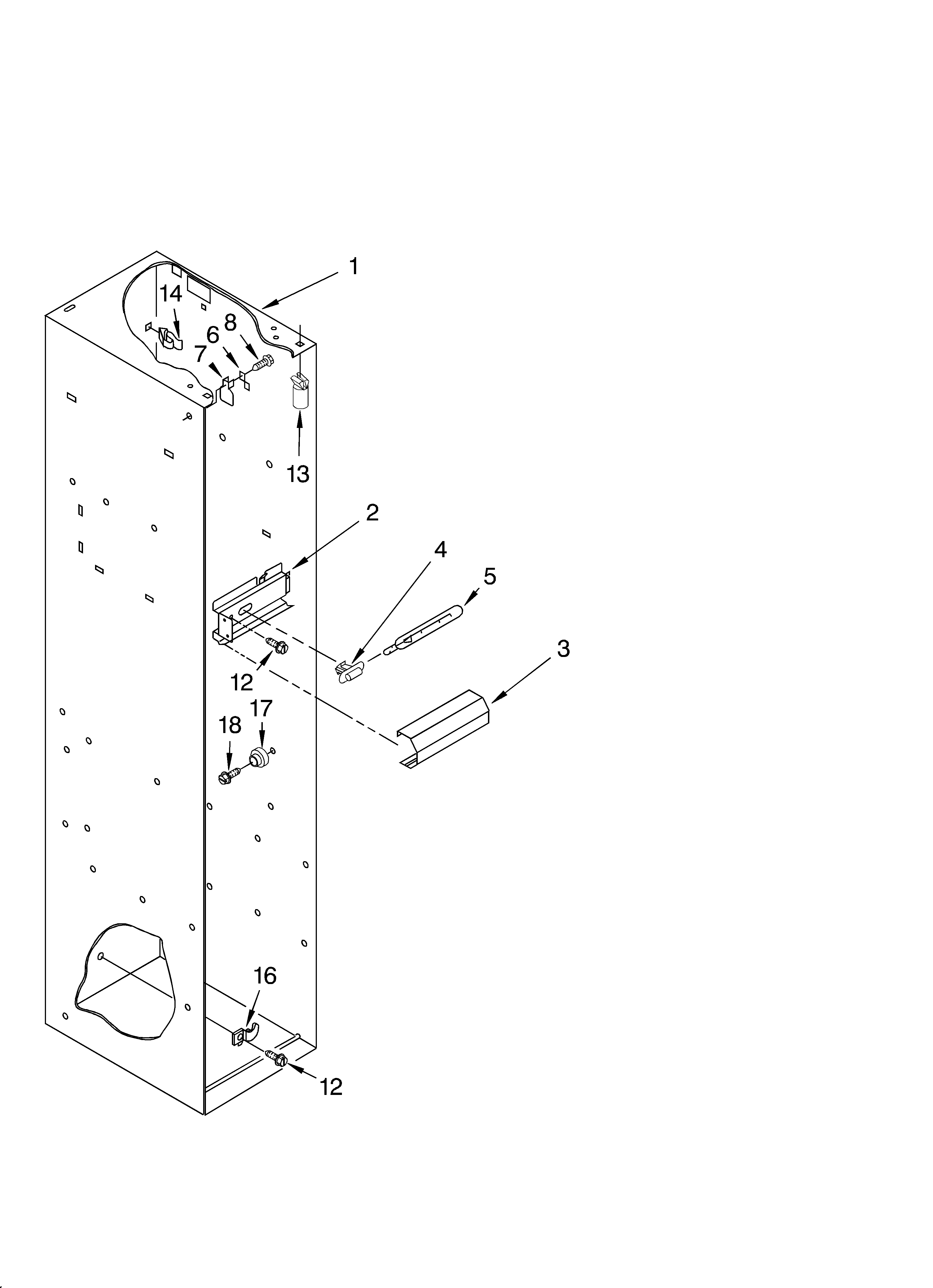 KitchenAid KSSC42FJB00 freezer liner diagram