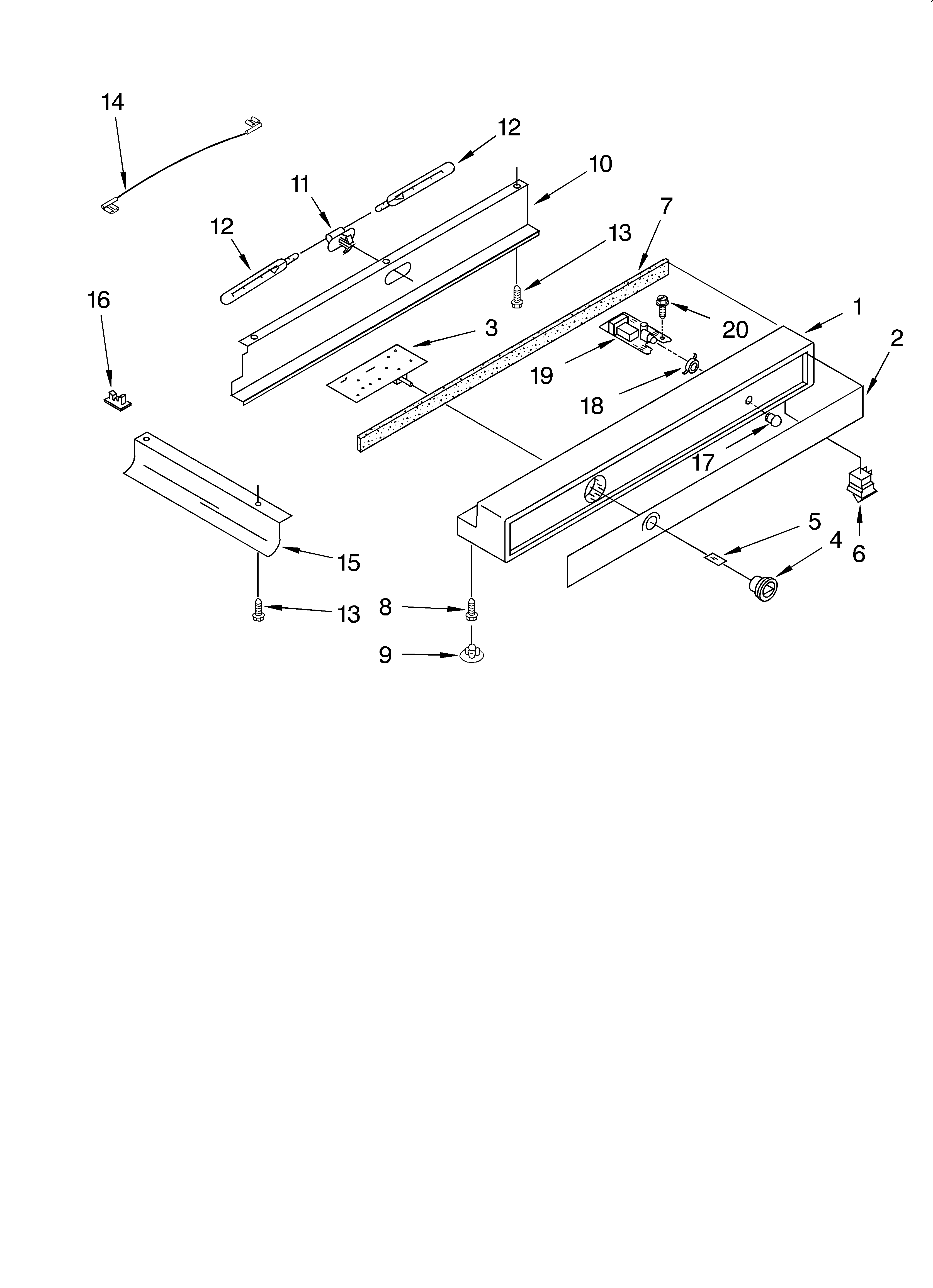 KitchenAid KSSC42FJB00 refrigerator control panel diagram