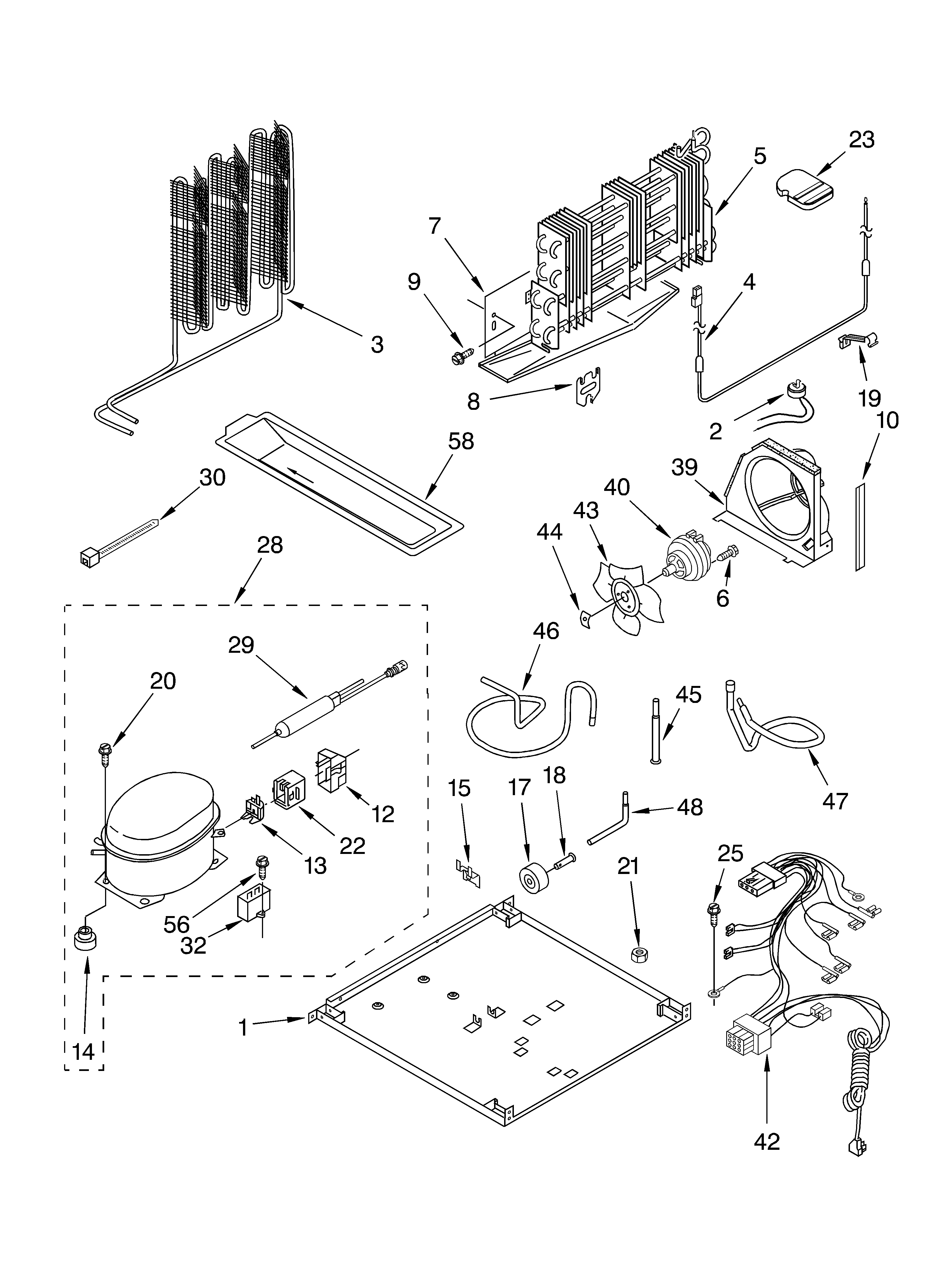 KitchenAid KTRC19MKBL00 unit diagram