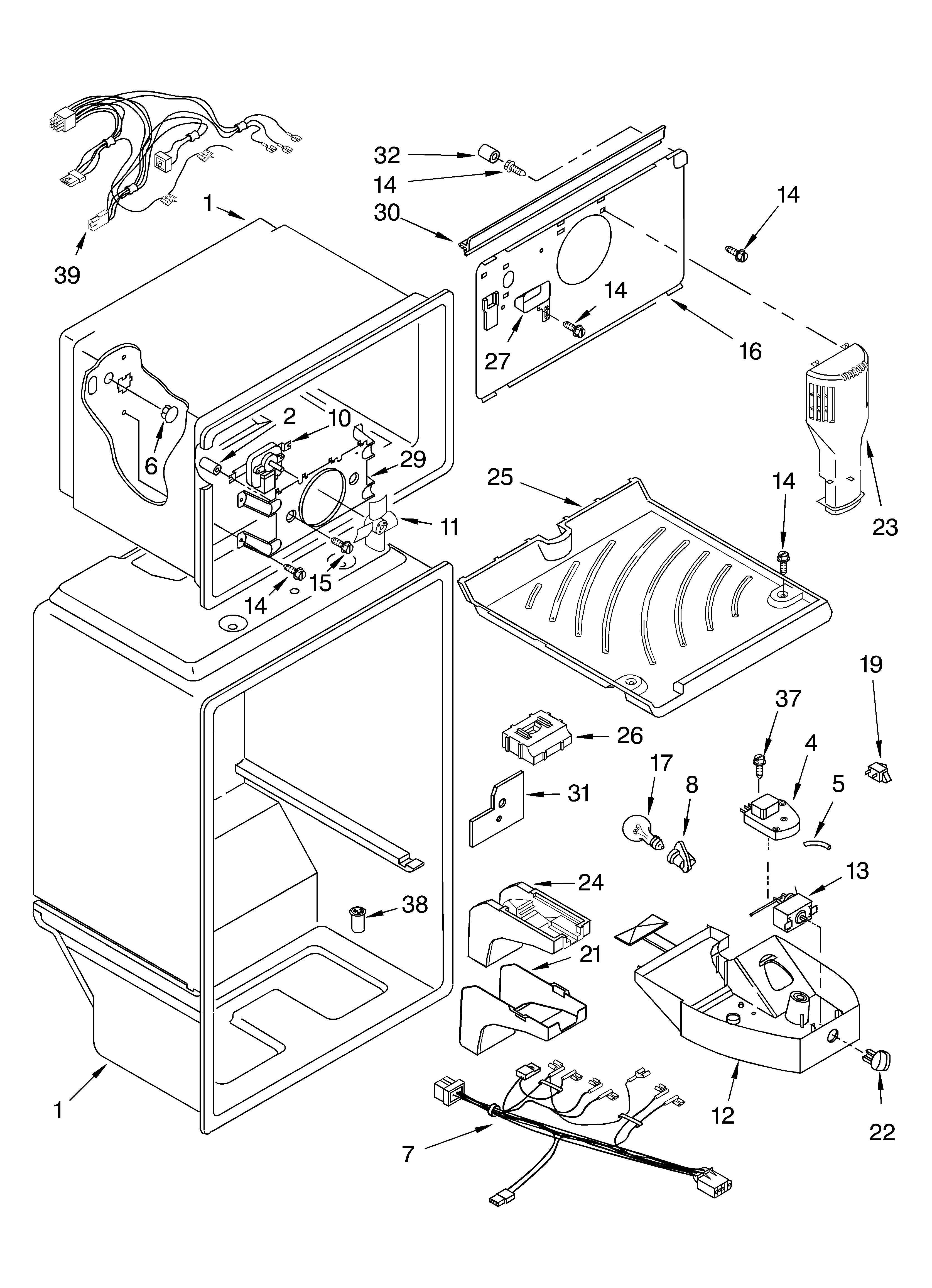 Whirlpool ET8MTKXKT01 liner diagram