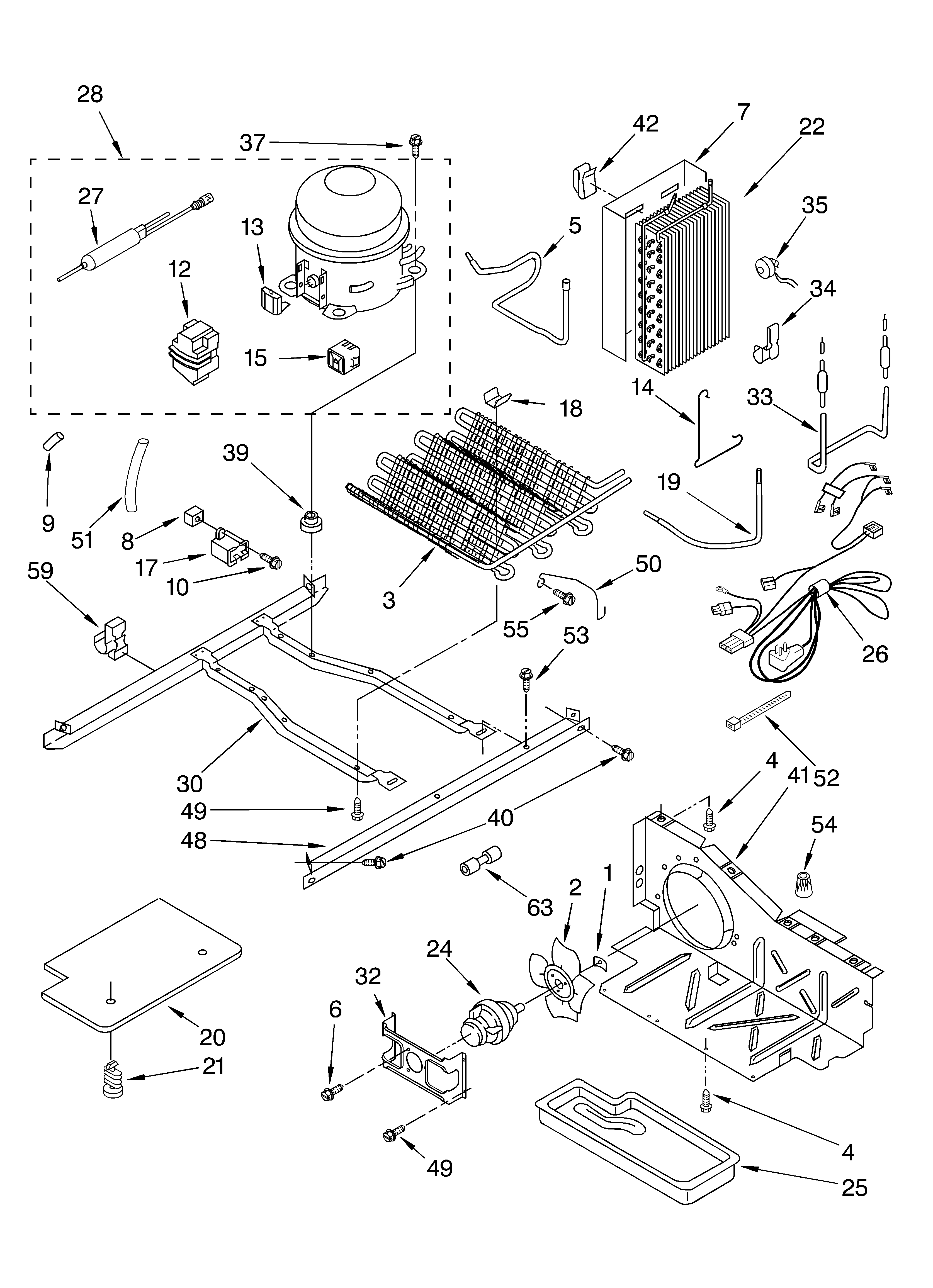 Whirlpool GD22SFXHS05 unit diagram