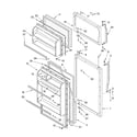 Whirlpool ET5WSEXKZ00 door diagram