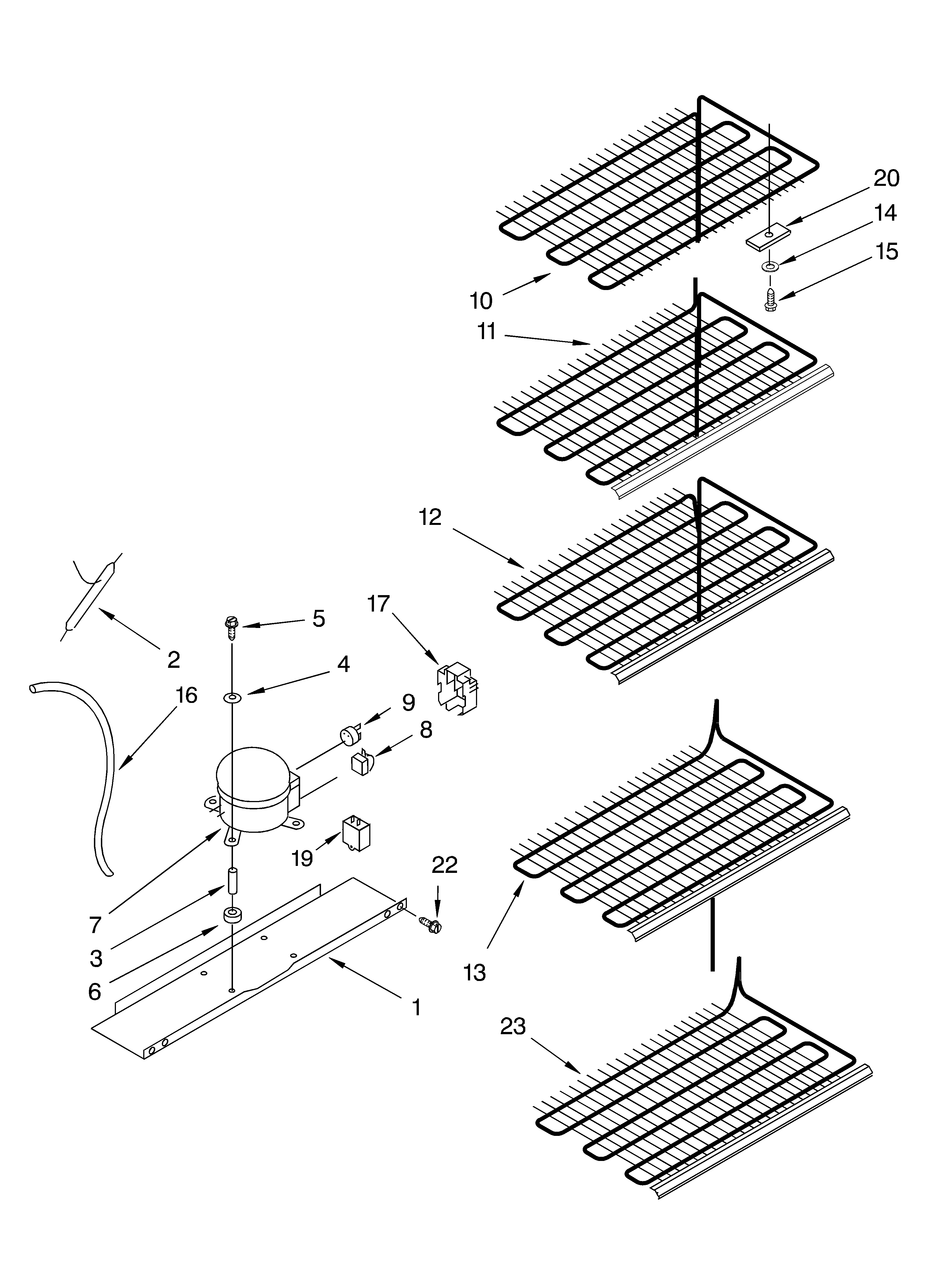 Whirlpool EV250FXKQ01 unit diagram
