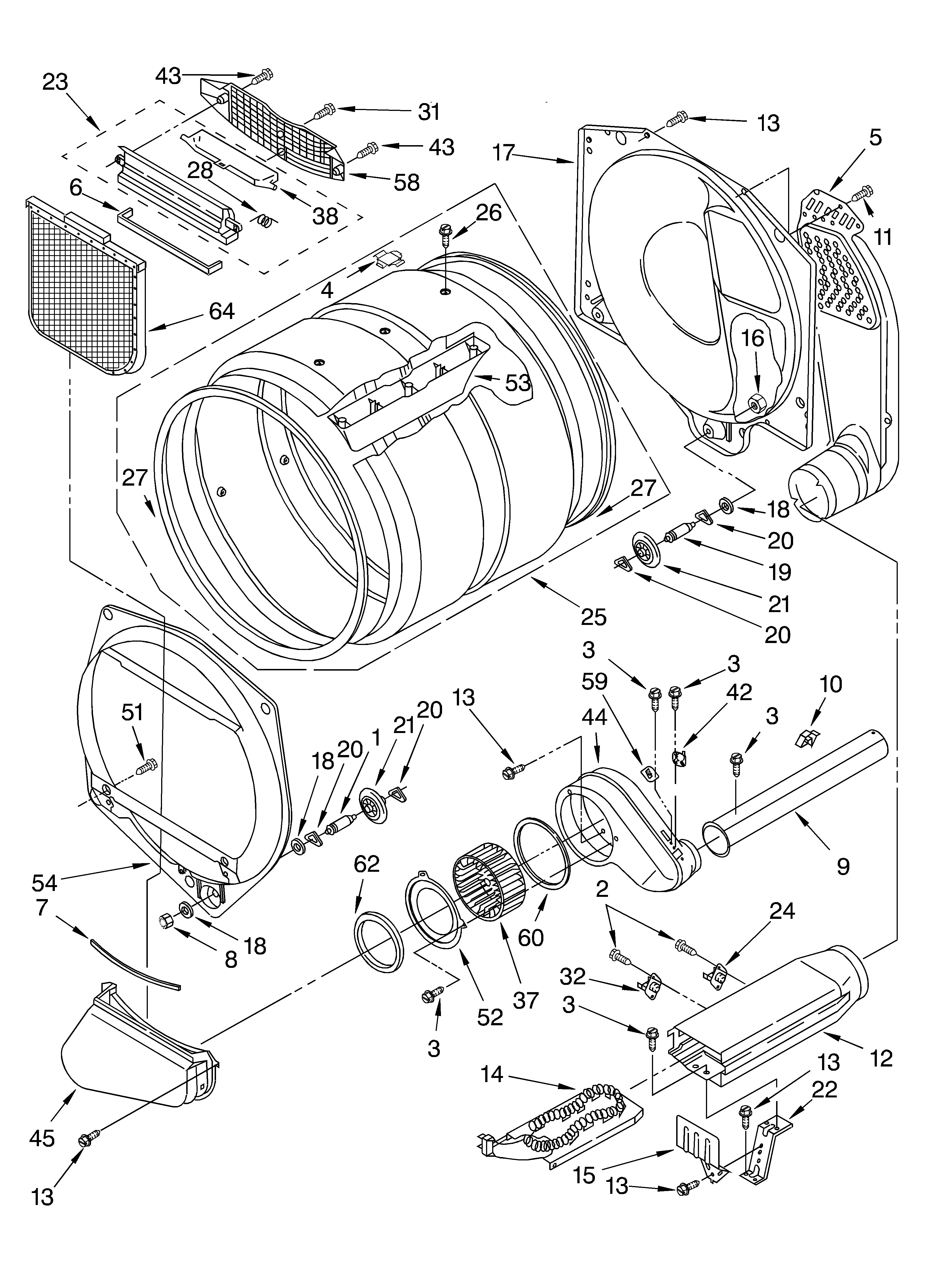Whirlpool CEE2760KQ0 bulkhead diagram
