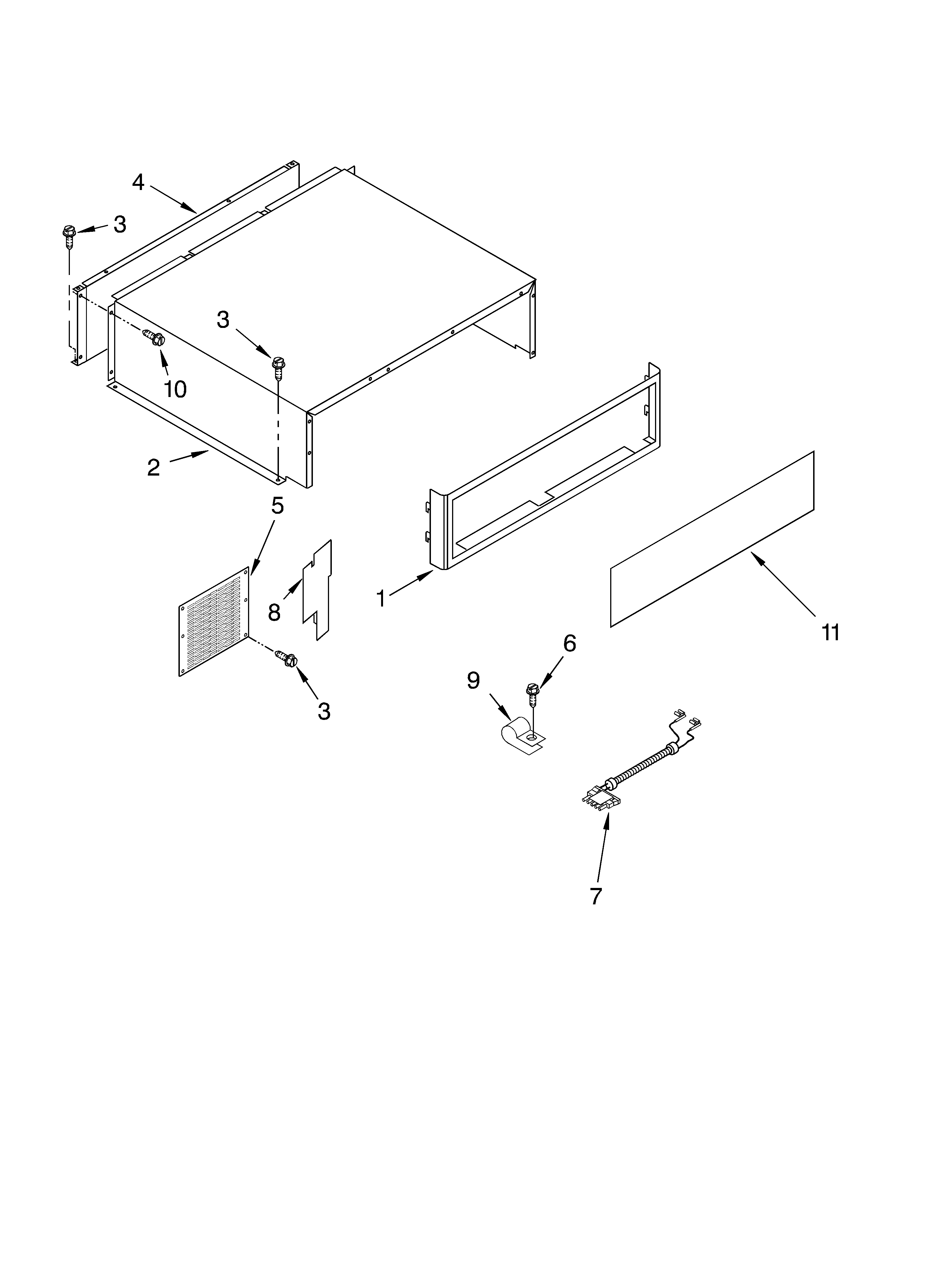KitchenAid KBRP36FKS00 top grille and unit cover diagram