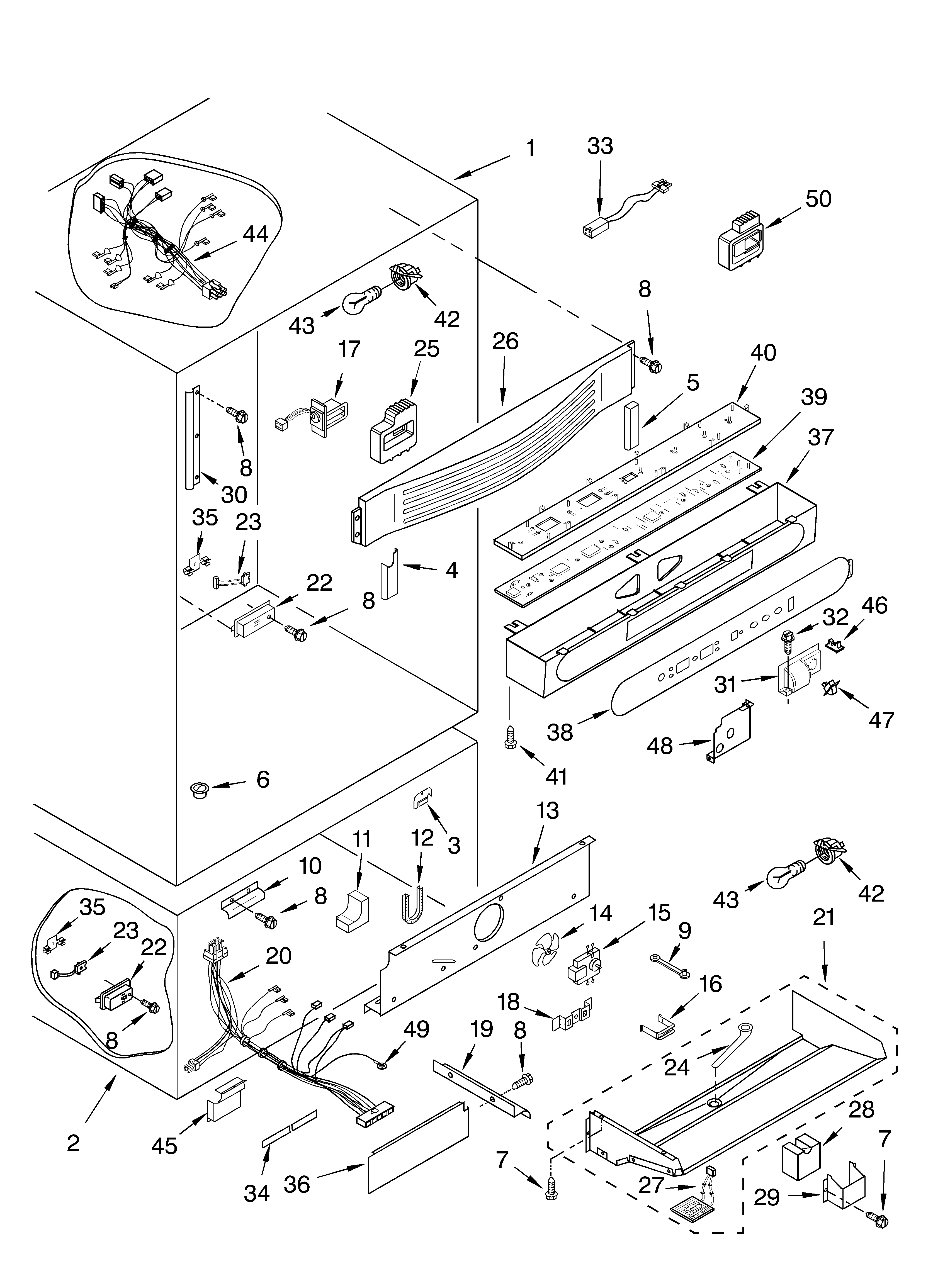 KitchenAid KBRP36FKS00 liner diagram
