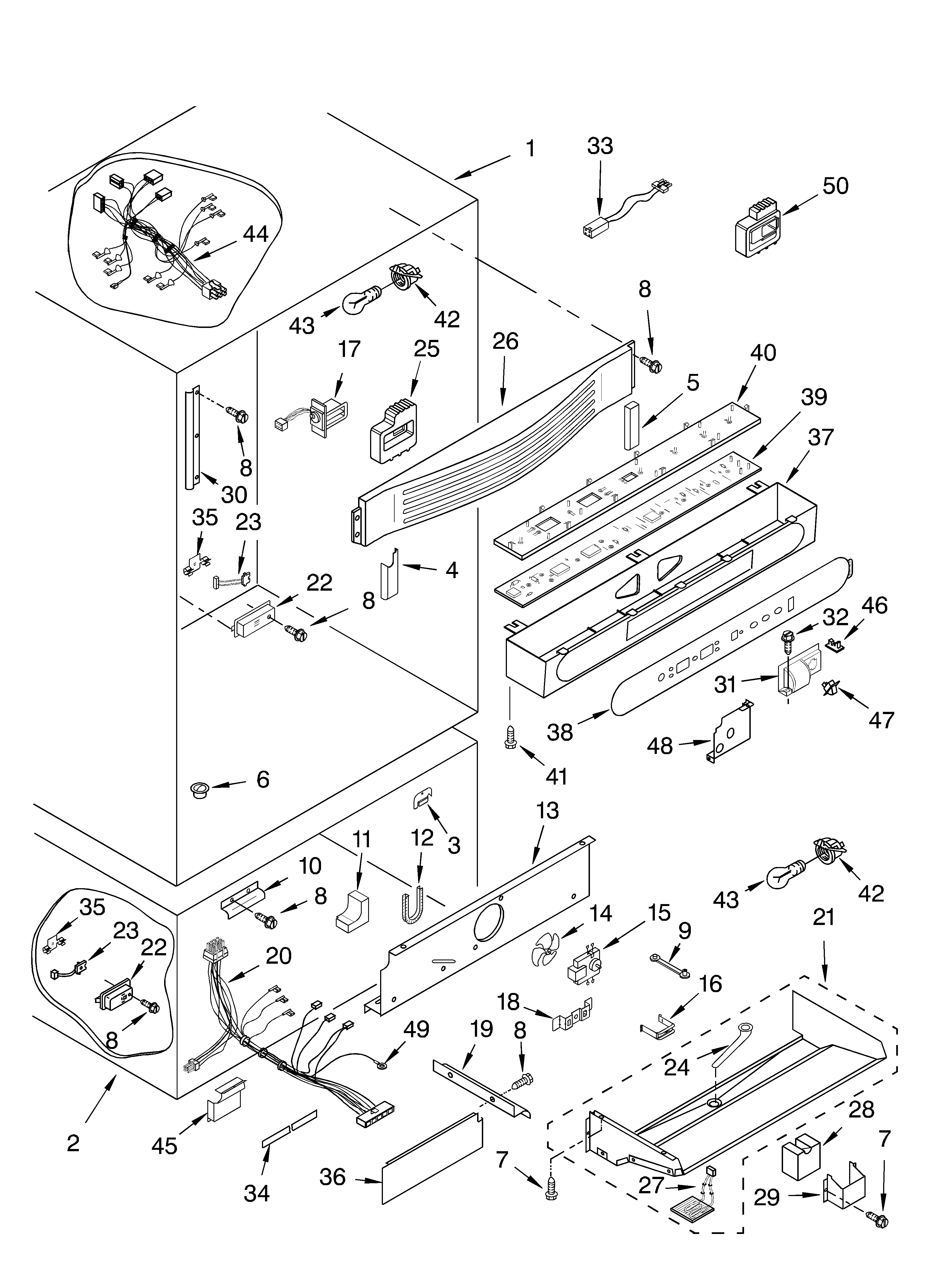 KitchenAid KBRS36FKT00 liner diagram