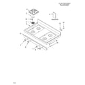 Whirlpool SF387LEKQ0 cooktop/literature diagram
