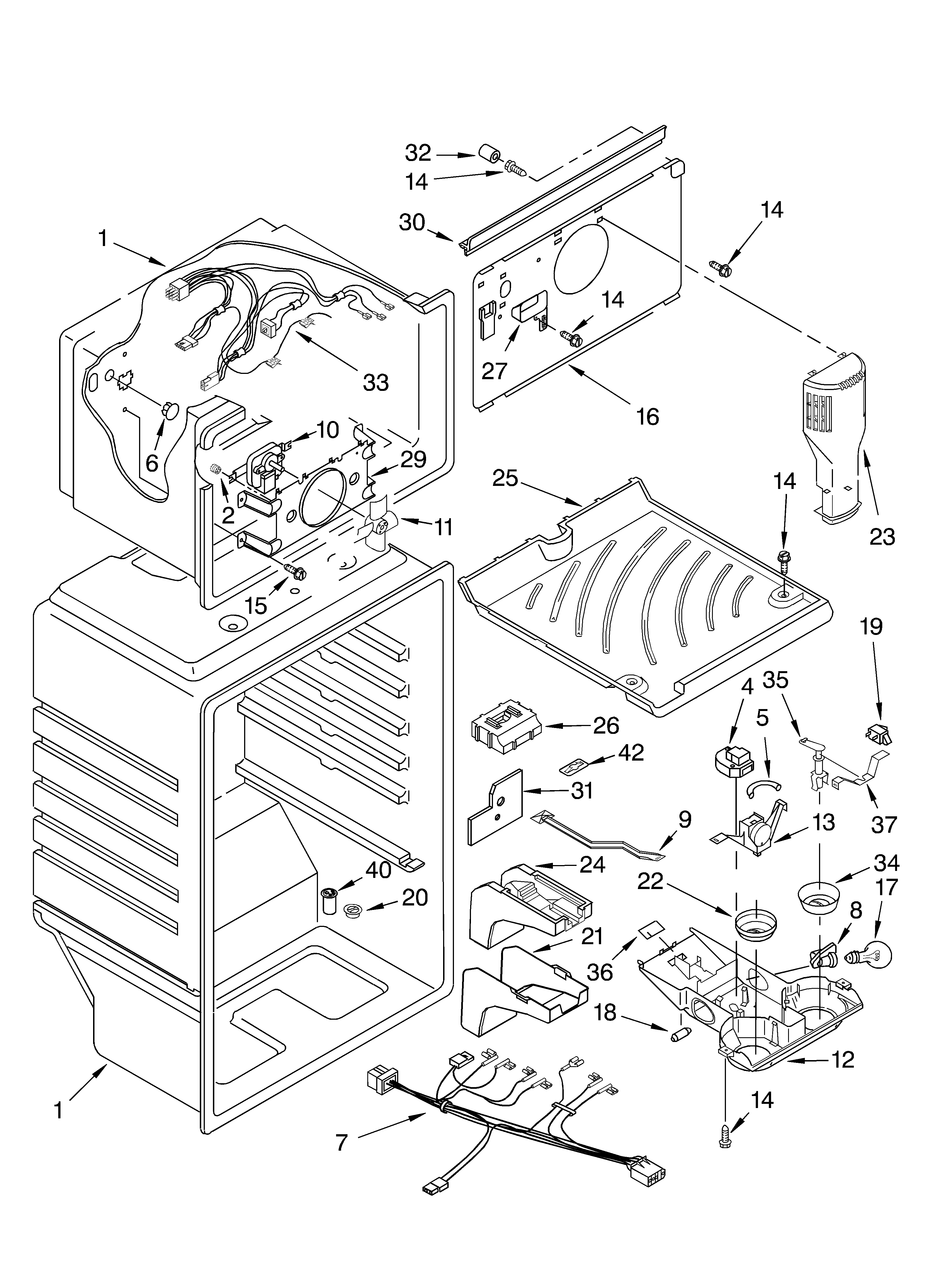 Whirlpool ET8CHKXKT01 liner diagram
