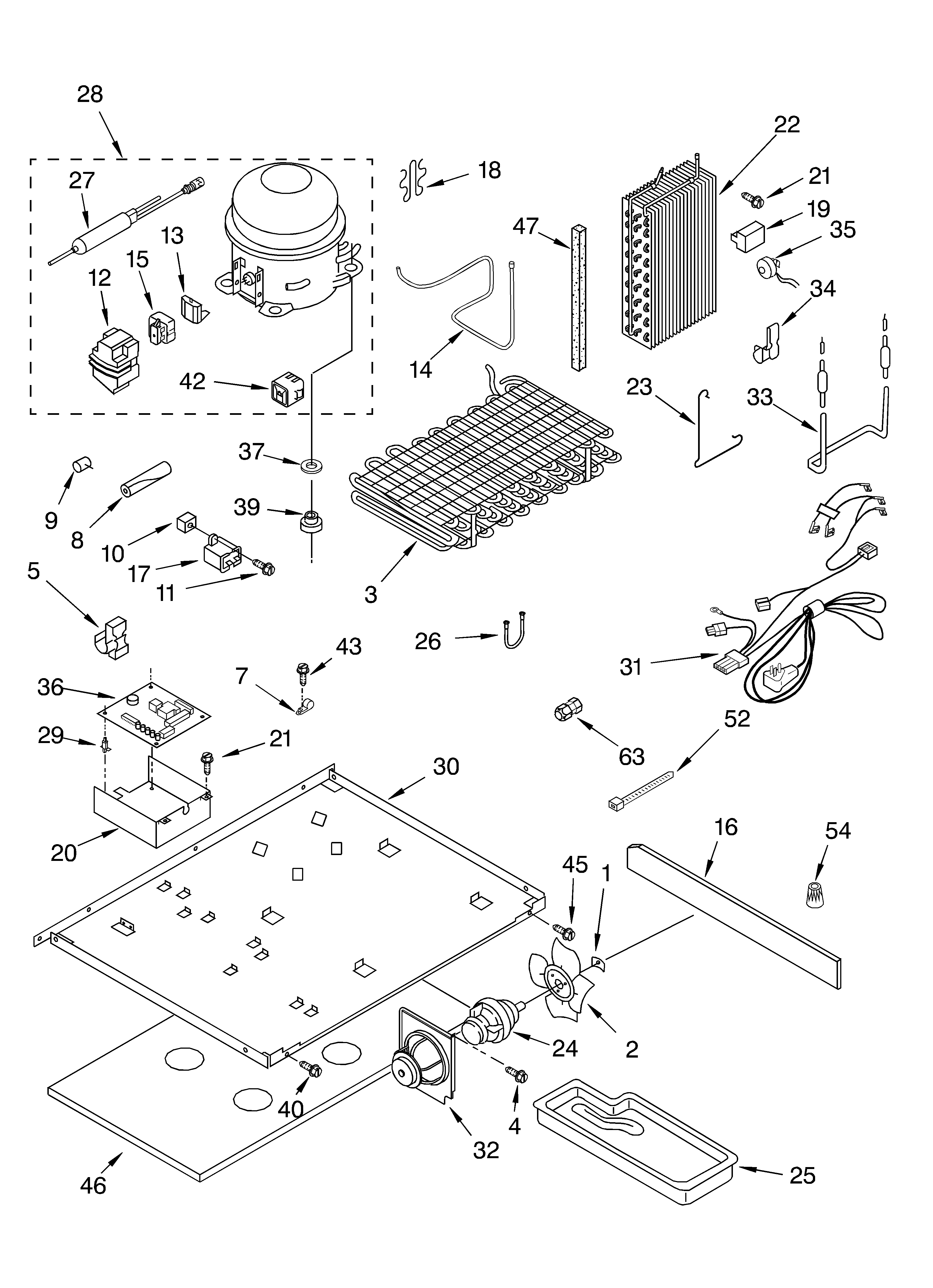 Whirlpool GD25SSFCHS10 unit diagram