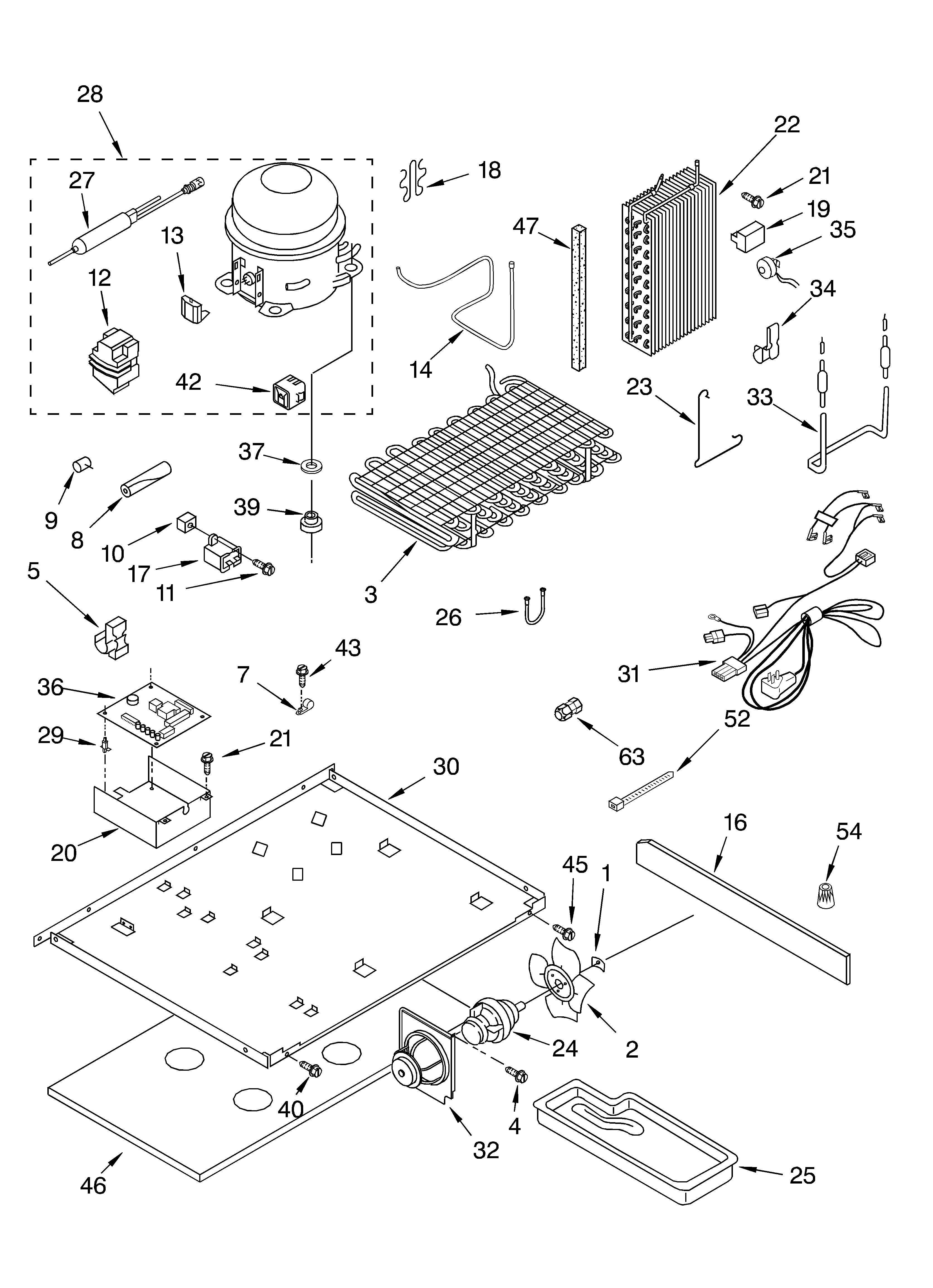 Whirlpool GD25BFCHB01 unit diagram