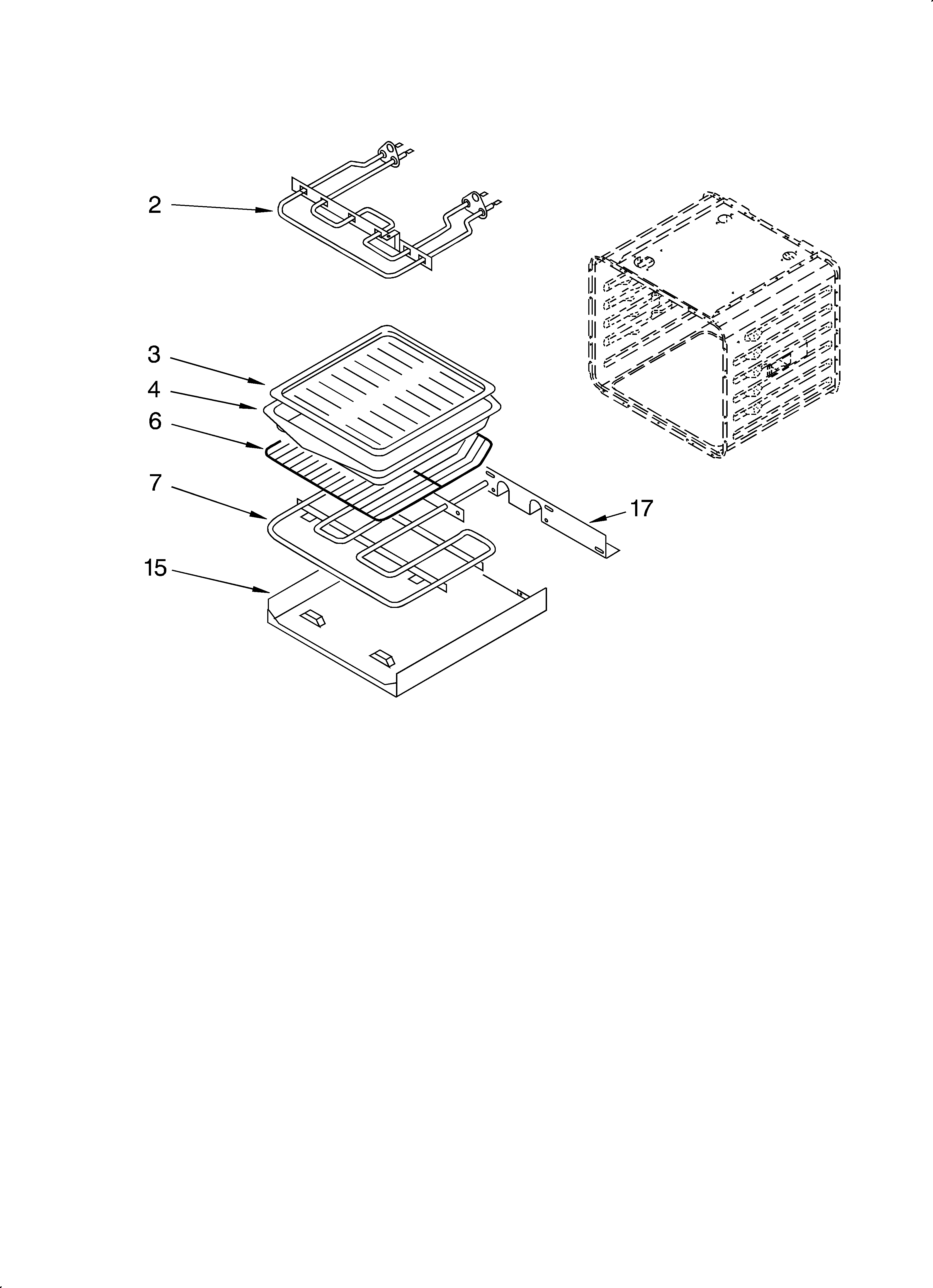 KitchenAid KEBI206DBL11 internal oven diagram