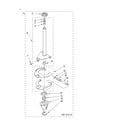 Whirlpool LSR6132HQ1 brake and drive tube diagram