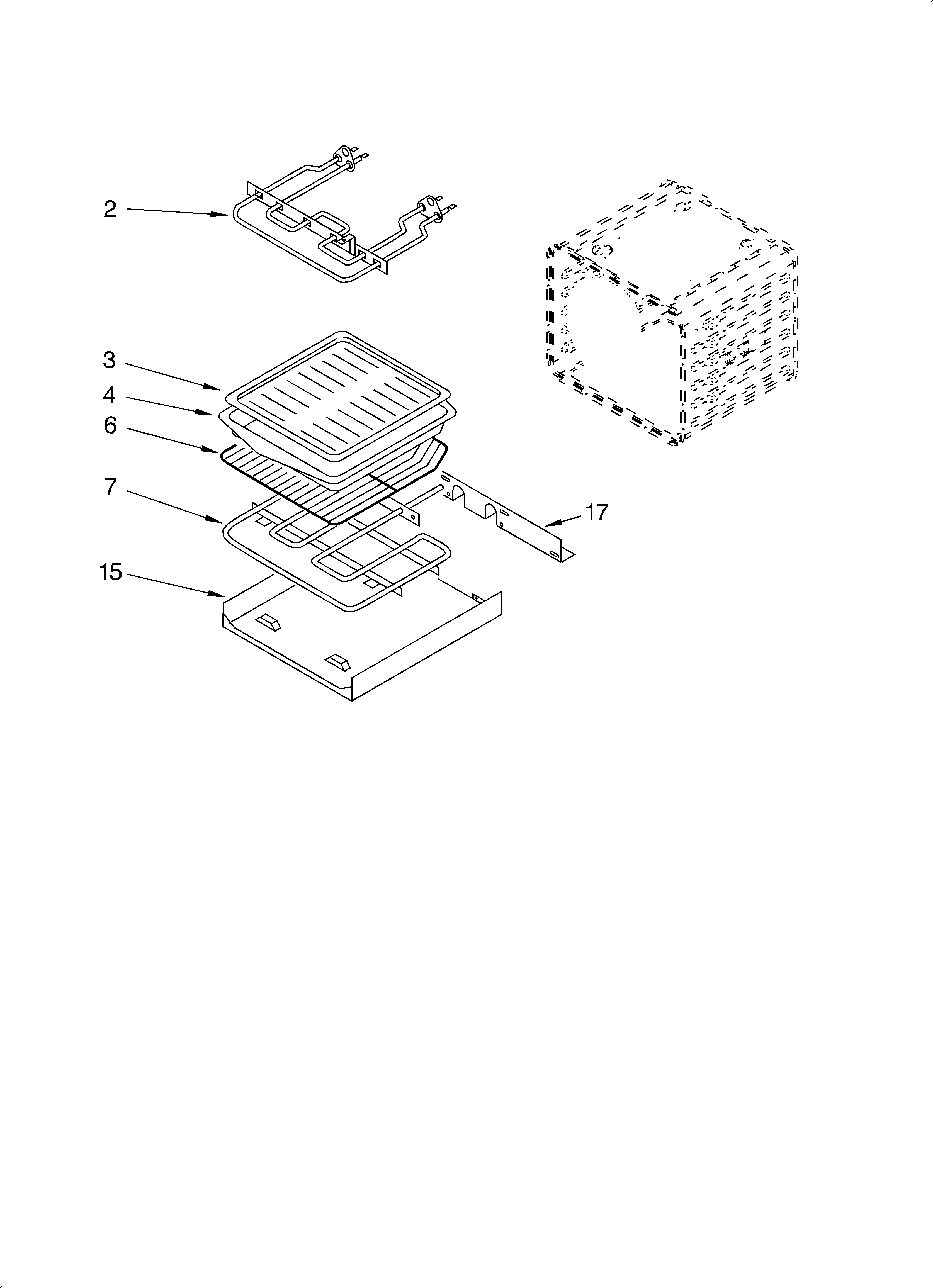 KitchenAid KEBI276DBL11 internal oven diagram