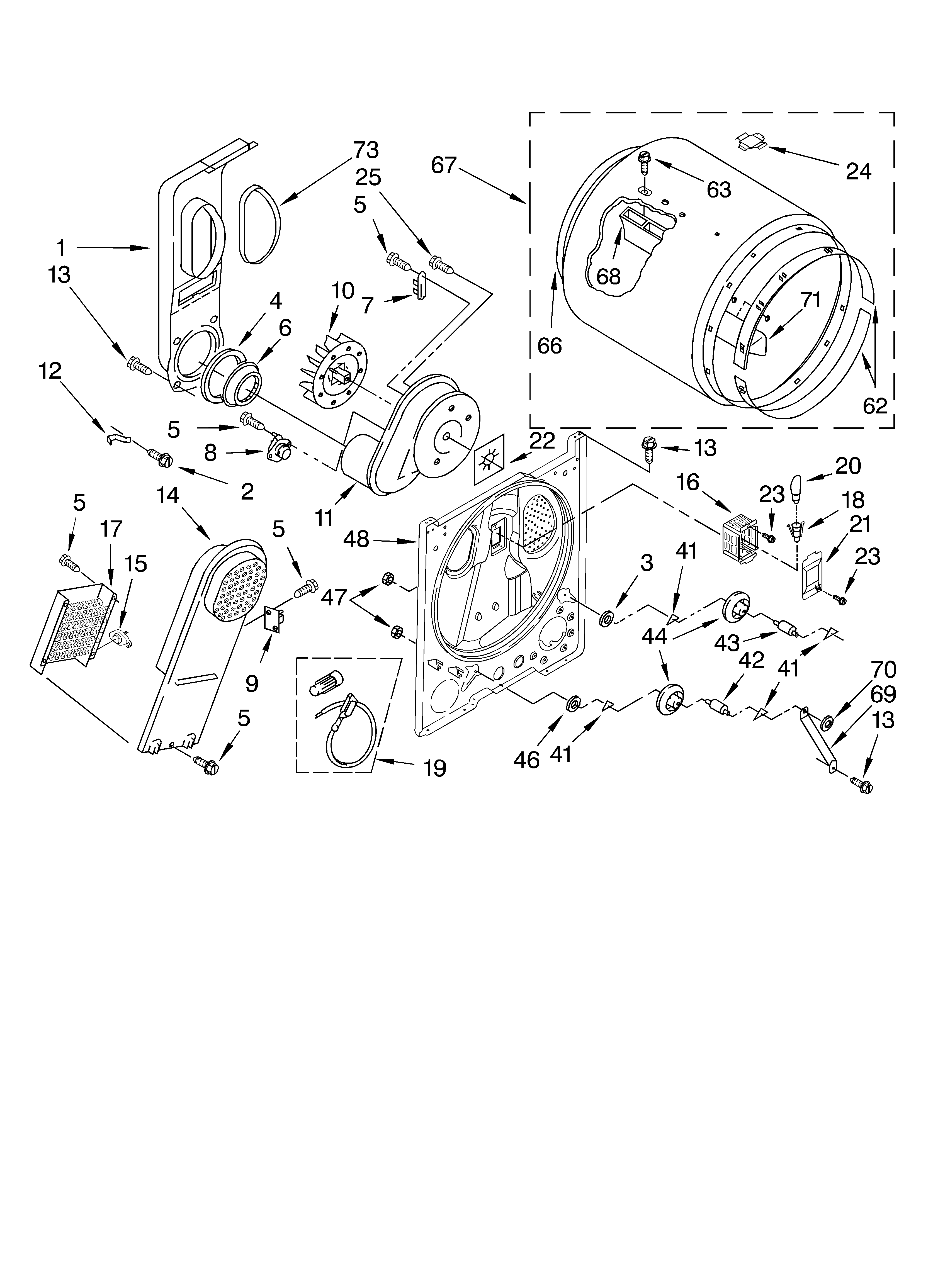 Whirlpool LER5620KQ1 bulkhead diagram