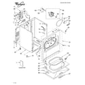 Whirlpool LER5636KT1 cabinet/literature diagram