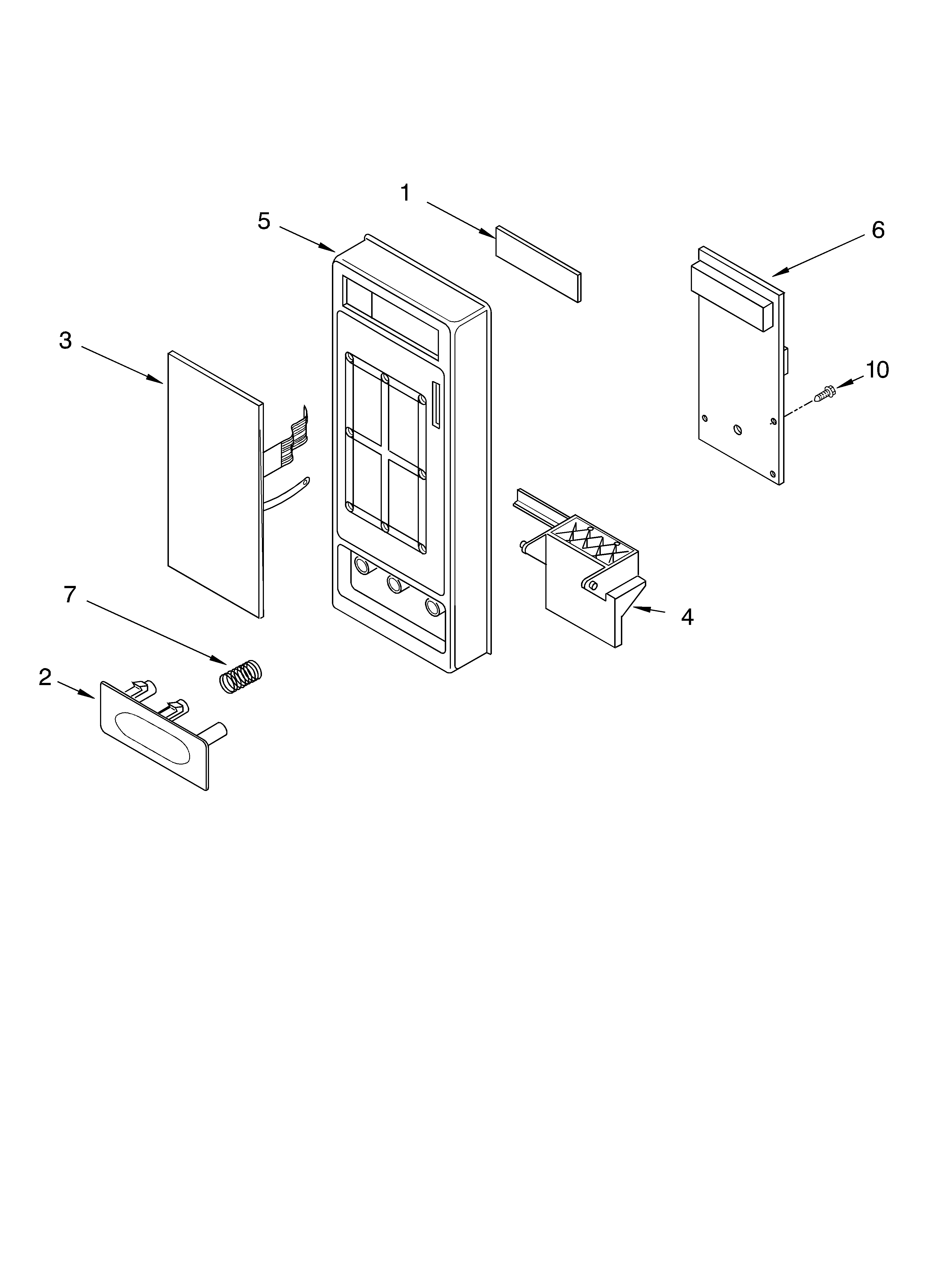Whirlpool MT4110XKB0 control panel diagram
